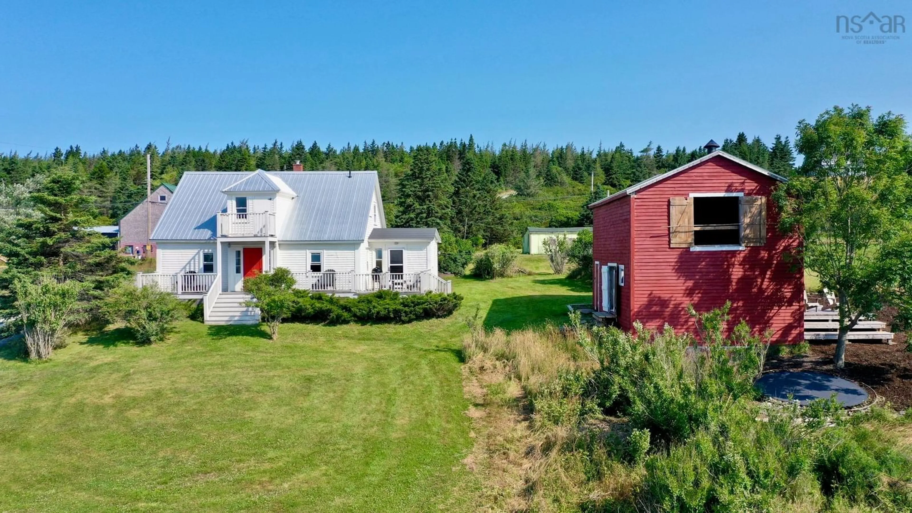 A pic from outside/outdoor area/front of a property/back of a property/a pic from drone, street for 85 Mosher Rd, Kingsburg Nova Scotia B0J 2C0