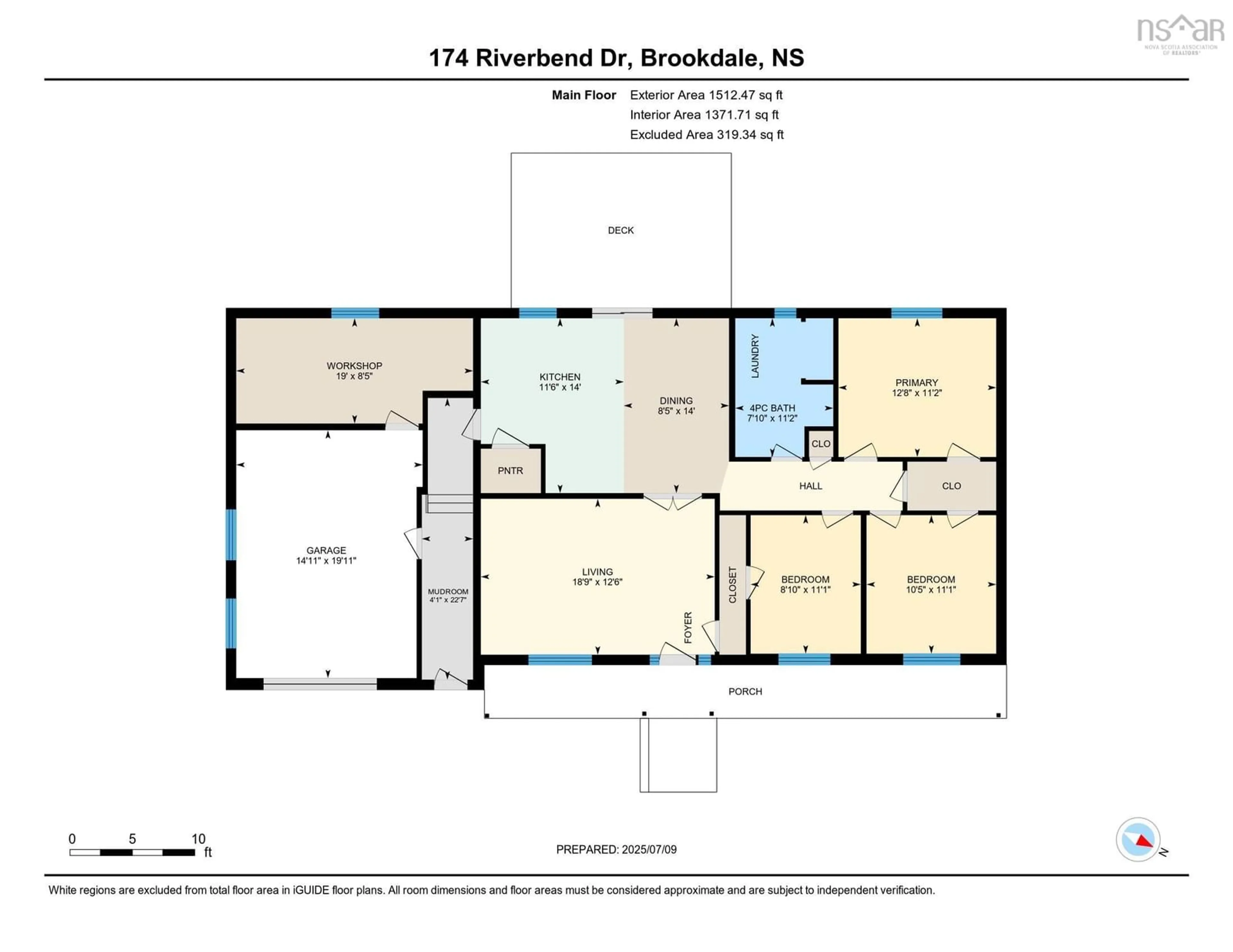 Floor plan for 174 Riverbend Dr, Brookdale Nova Scotia B4H 3Y4