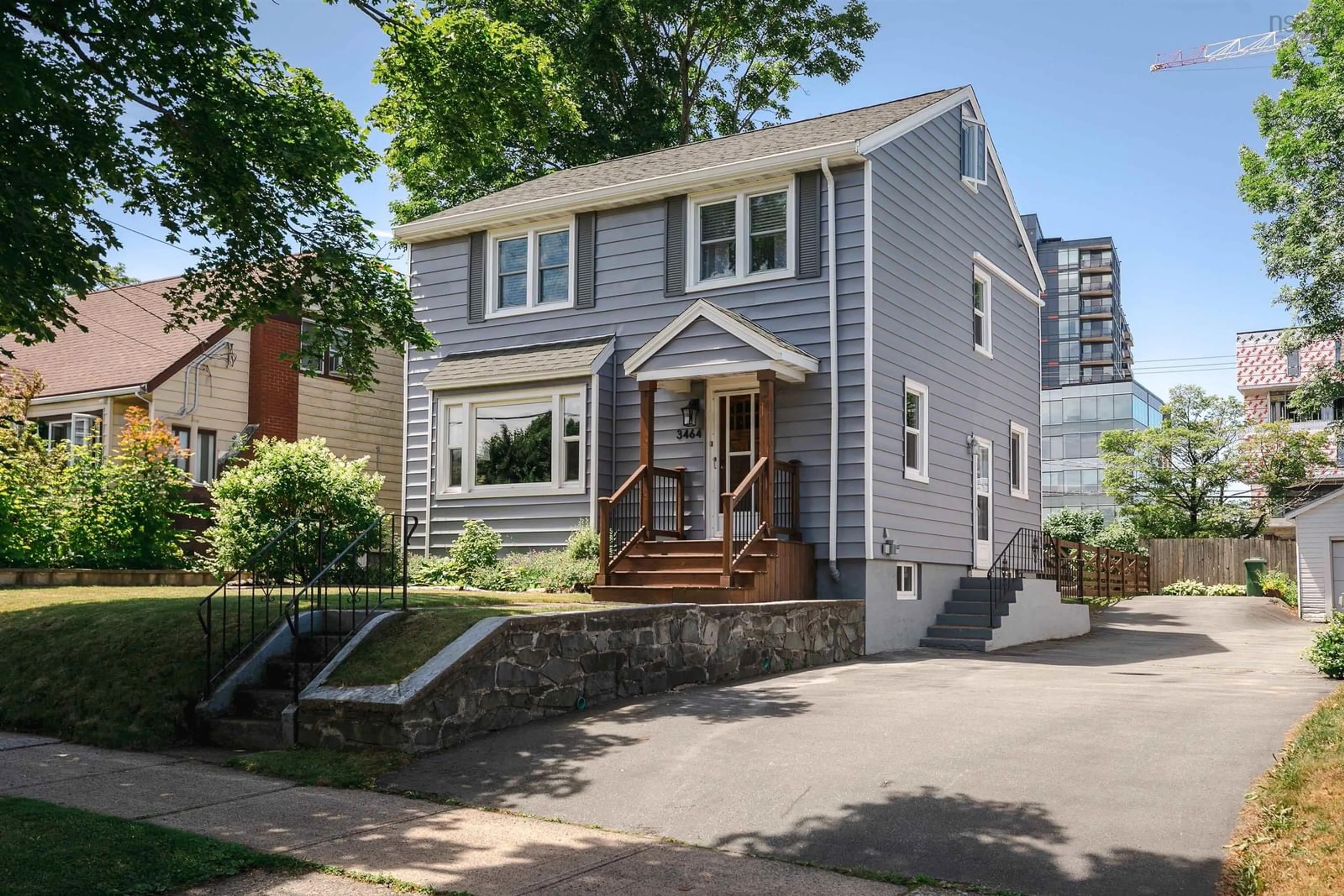 Home with vinyl exterior material, street for 3464 Rowe Ave, Halifax Nova Scotia B3L 4C7