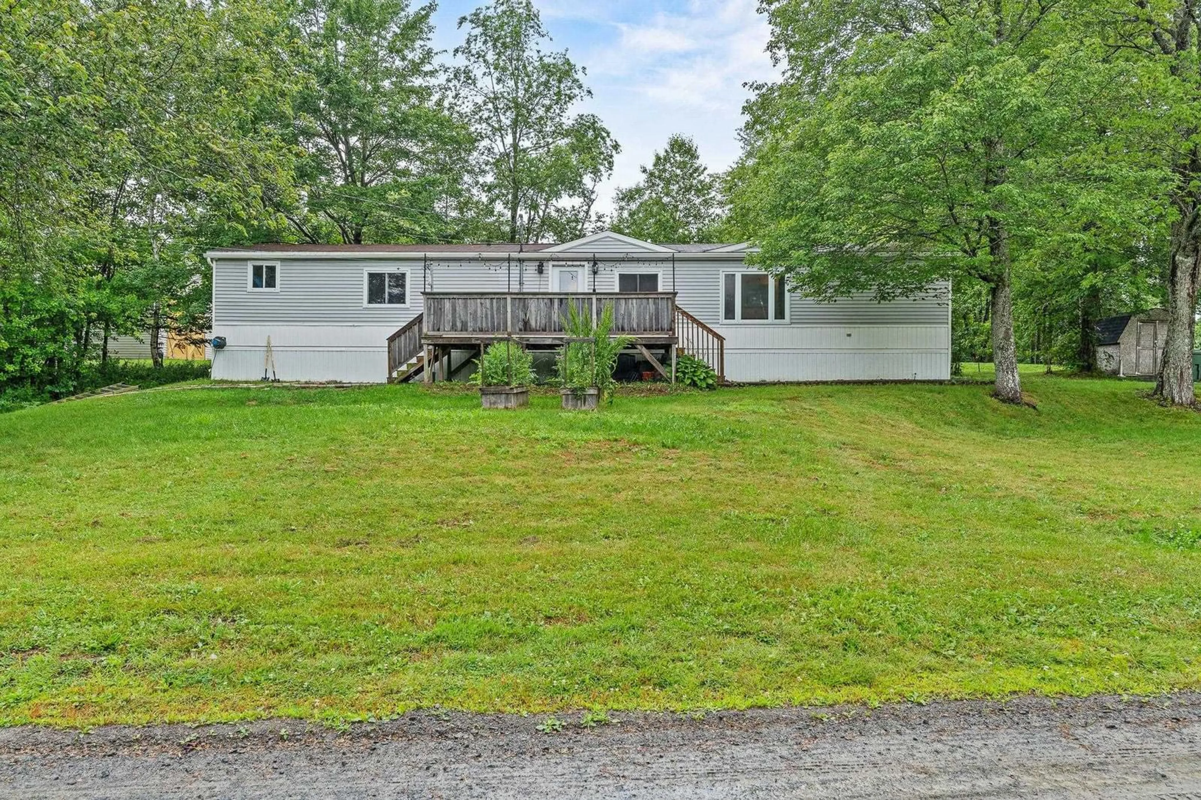 A pic from outside/outdoor area/front of a property/back of a property/a pic from drone, water/lake/river/ocean view for 17 Norman Lake Rd, Mount Uniacke Nova Scotia B0N 1Z0