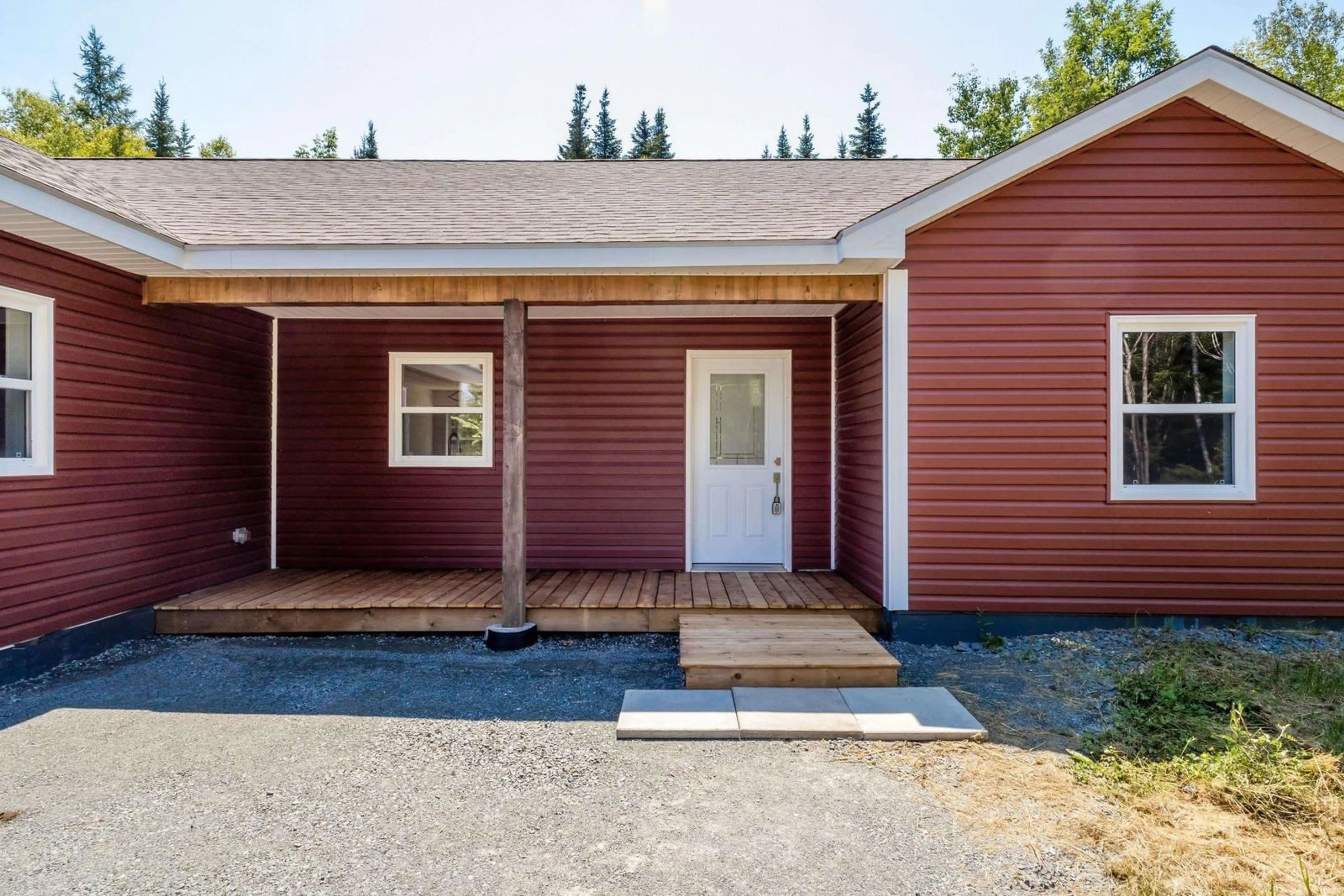 Home with vinyl exterior material, street for 97 Millard Crt, Union Corner Nova Scotia B0N 2A0