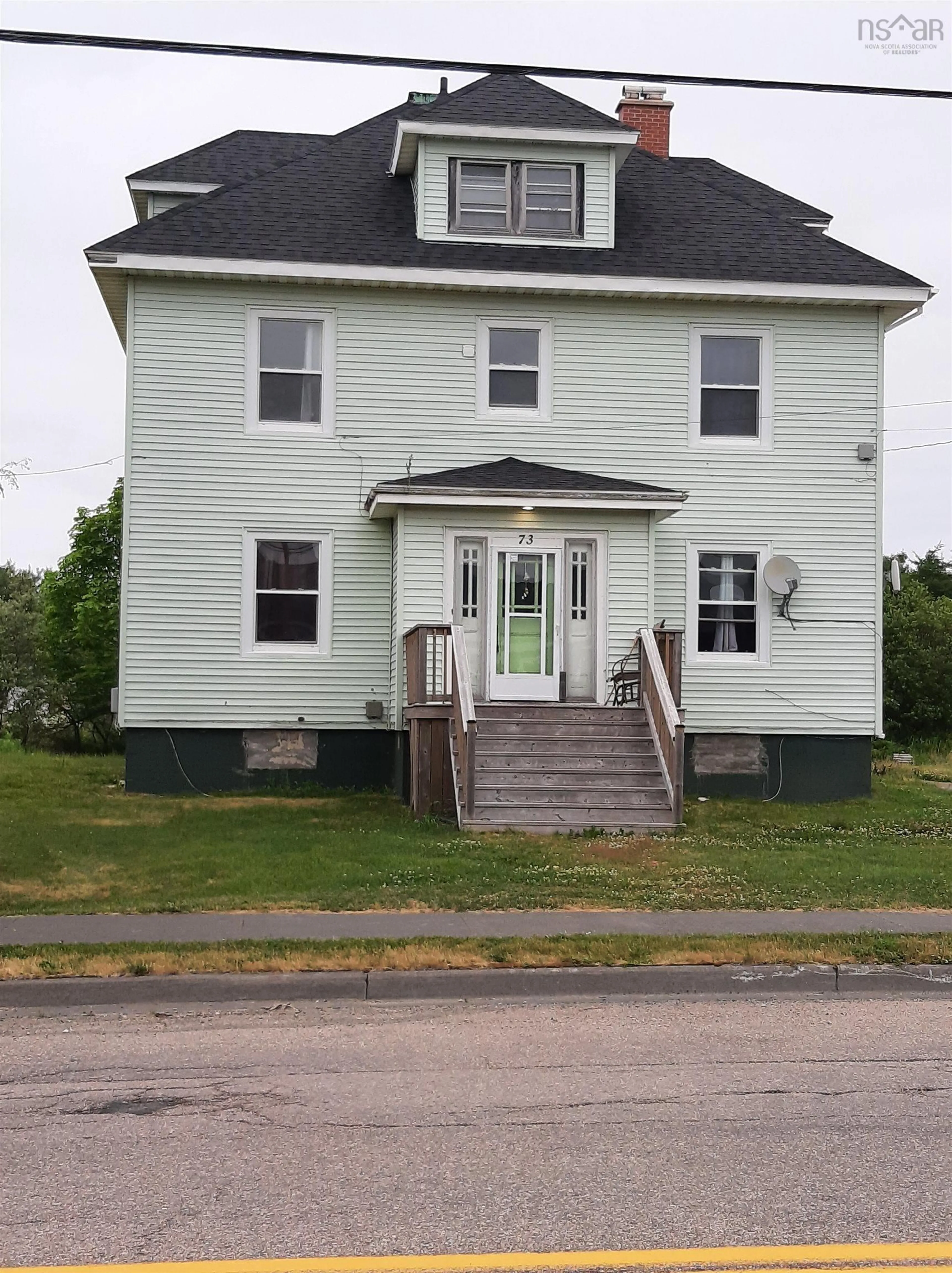 Home with vinyl exterior material, building for 73 Daley Rd, New Victoria Nova Scotia B1H 4Z7