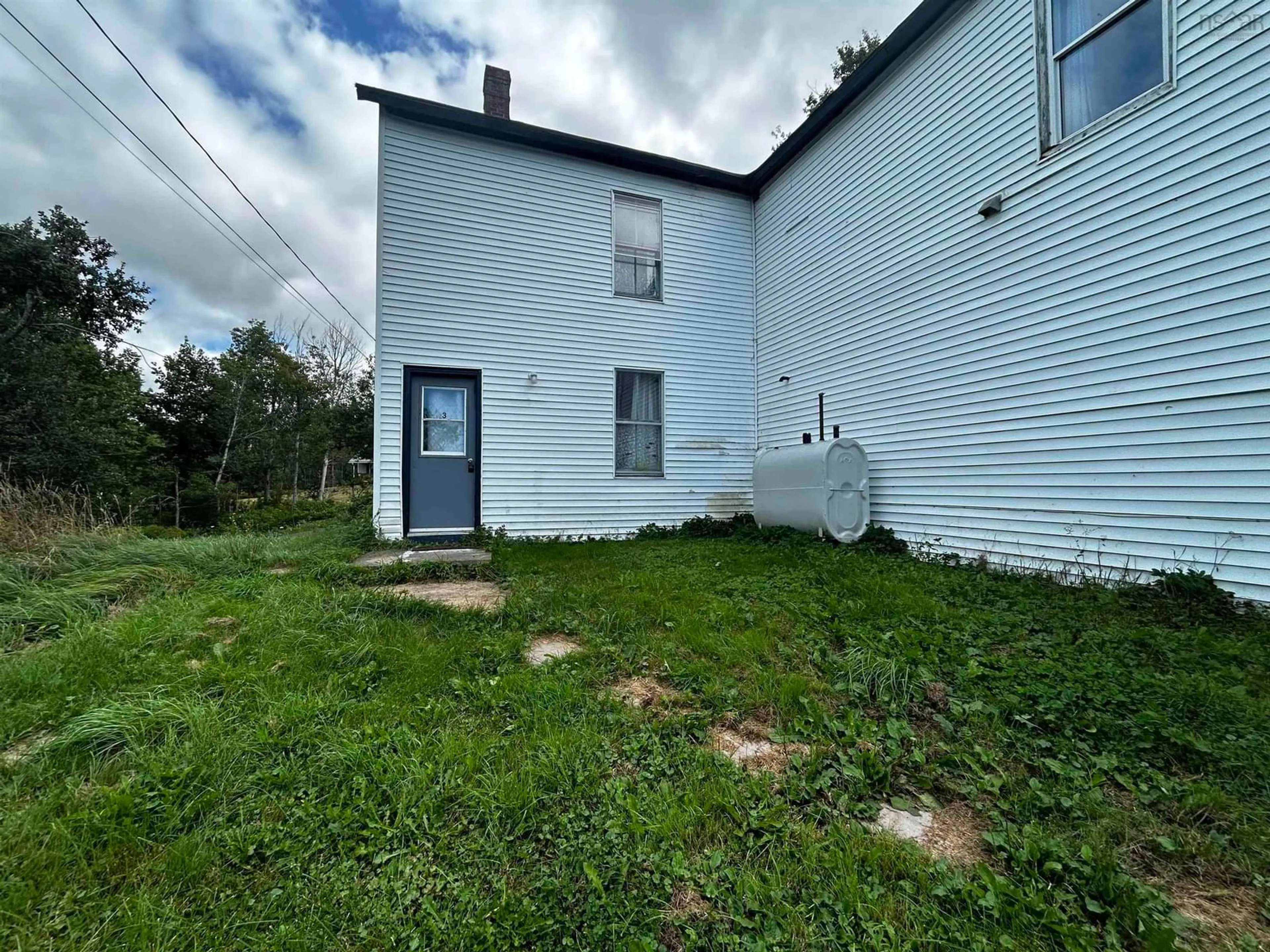A pic from outside/outdoor area/front of a property/back of a property/a pic from drone, building for 407 Finlay Dan, Thorburn Nova Scotia B0K 1W0
