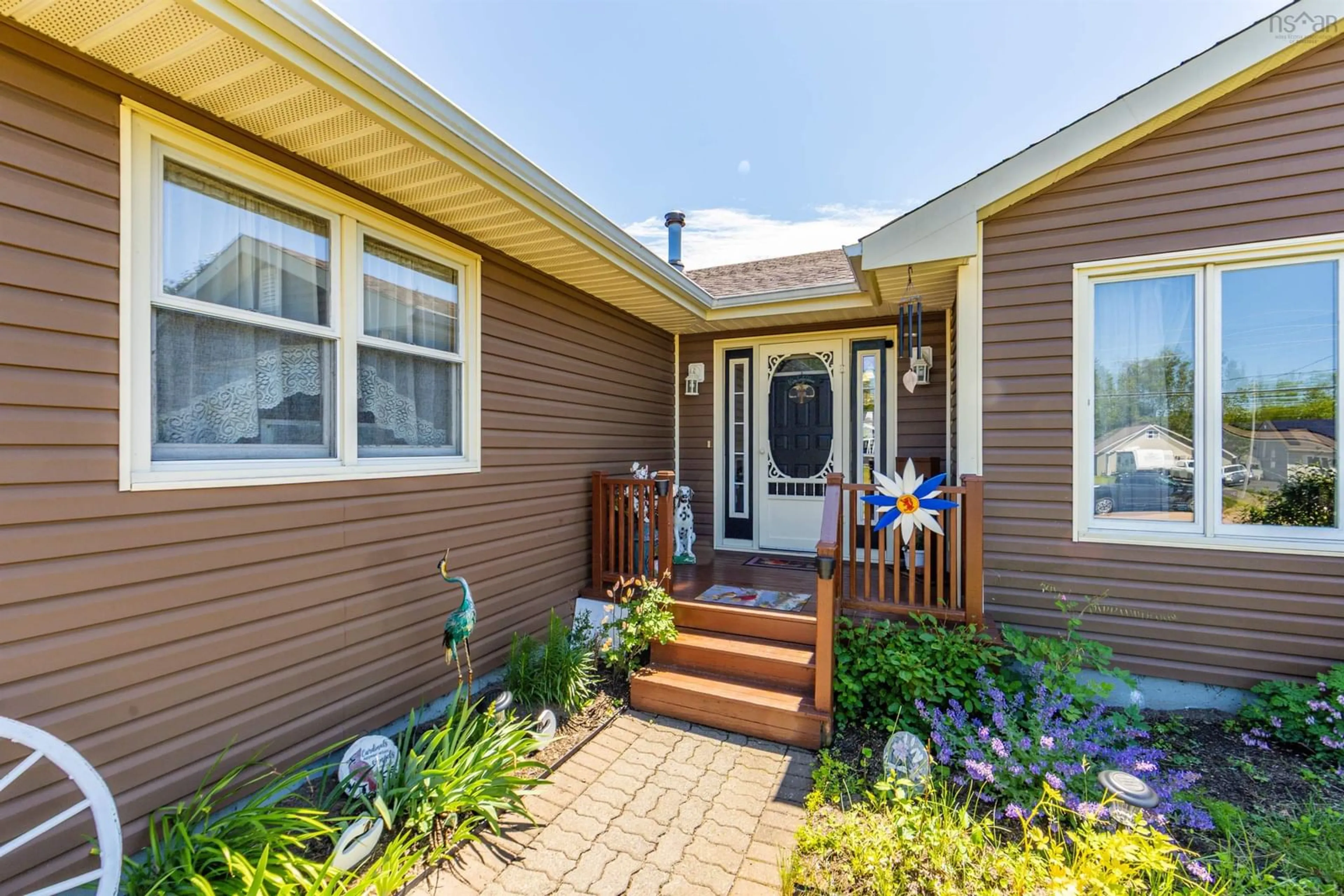 Home with vinyl exterior material, street for 76 Meadowland Ave, Bible Hill Nova Scotia B2N 6H6
