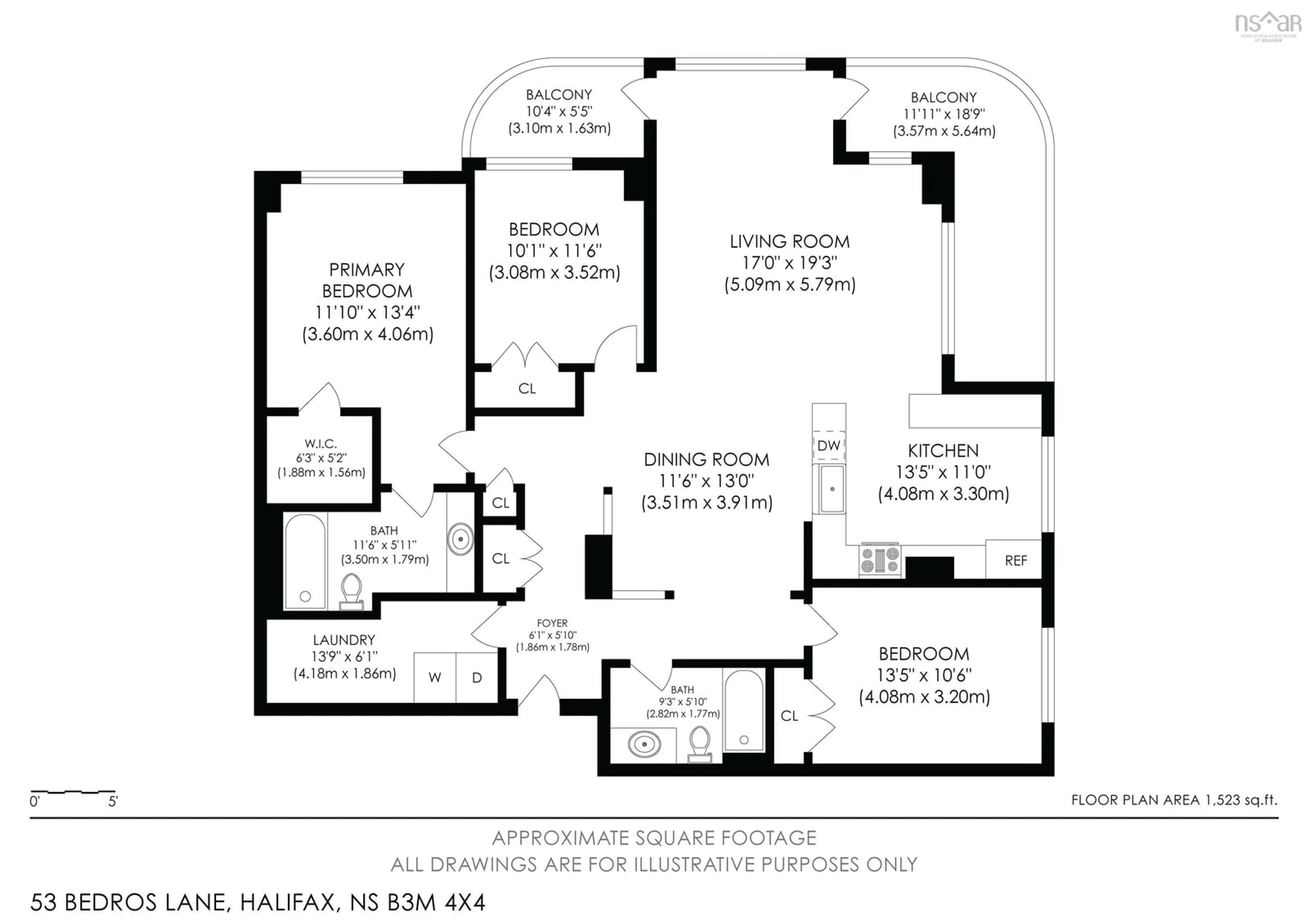 Floor plan for 53 Bedros Lane #110, Halifax Nova Scotia B3M 4X4