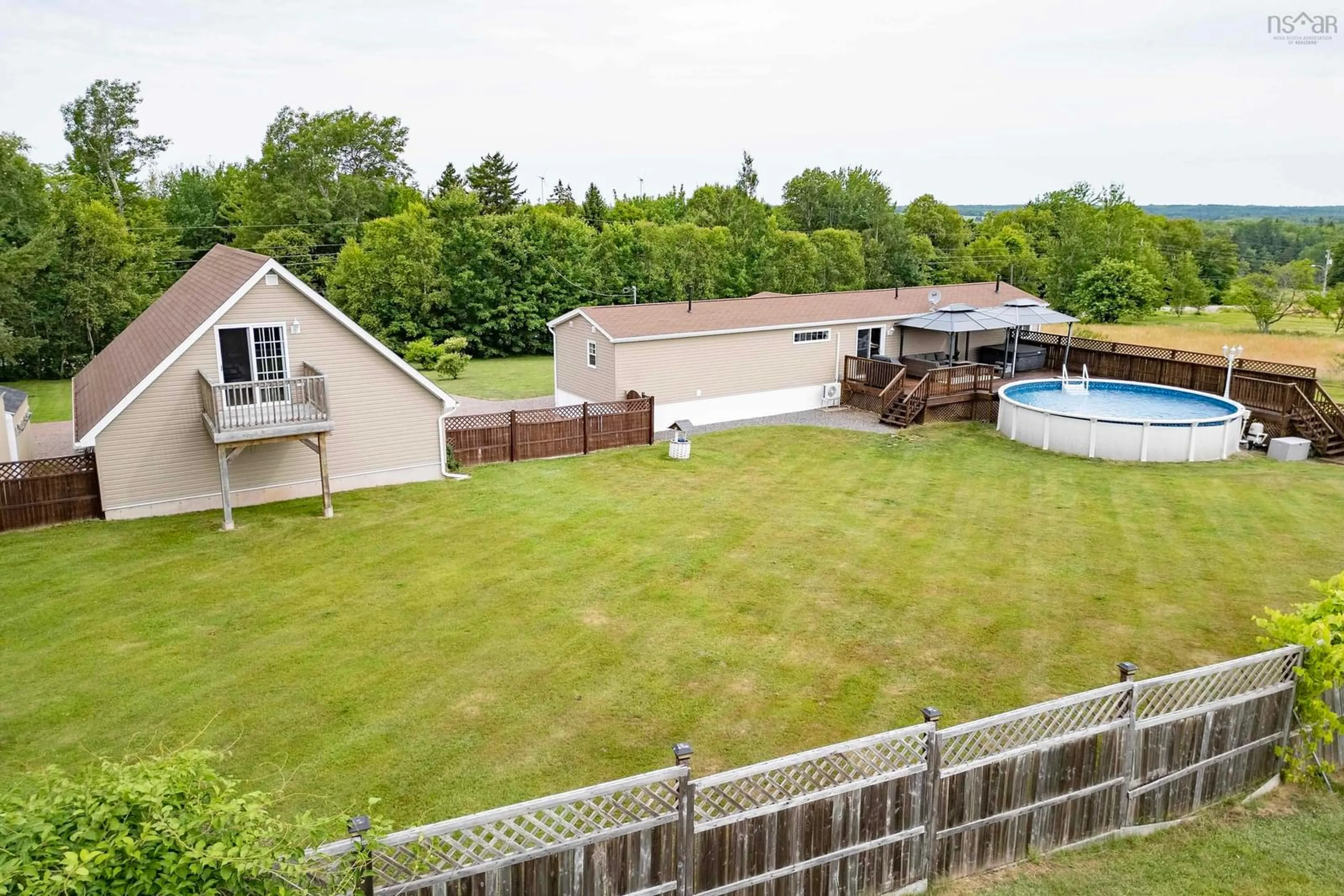 A pic from outside/outdoor area/front of a property/back of a property/a pic from drone, water/lake/river/ocean view for 324 Hastings Rd, Brookdale Nova Scotia B4H 3Y1