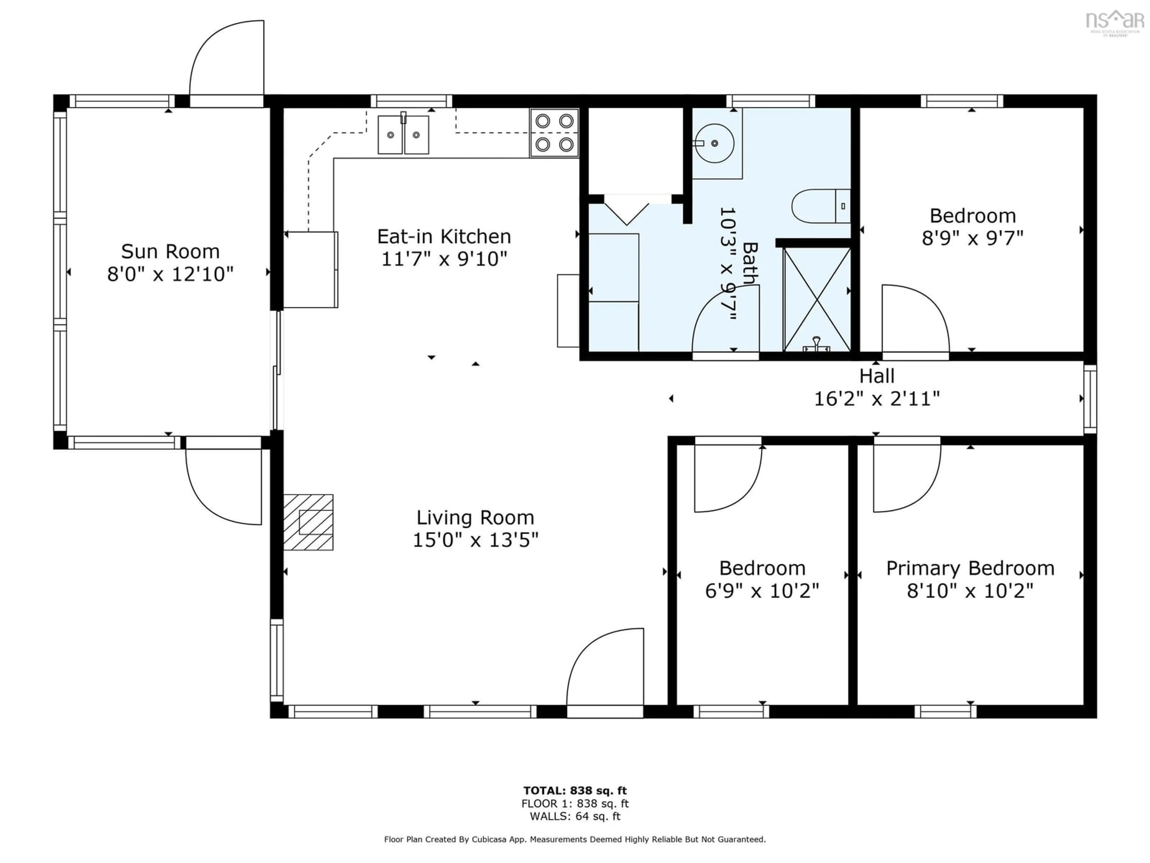 Floor plan for 10 Sunrise Lane, Amherst Shore Nova Scotia B4H 3Y2