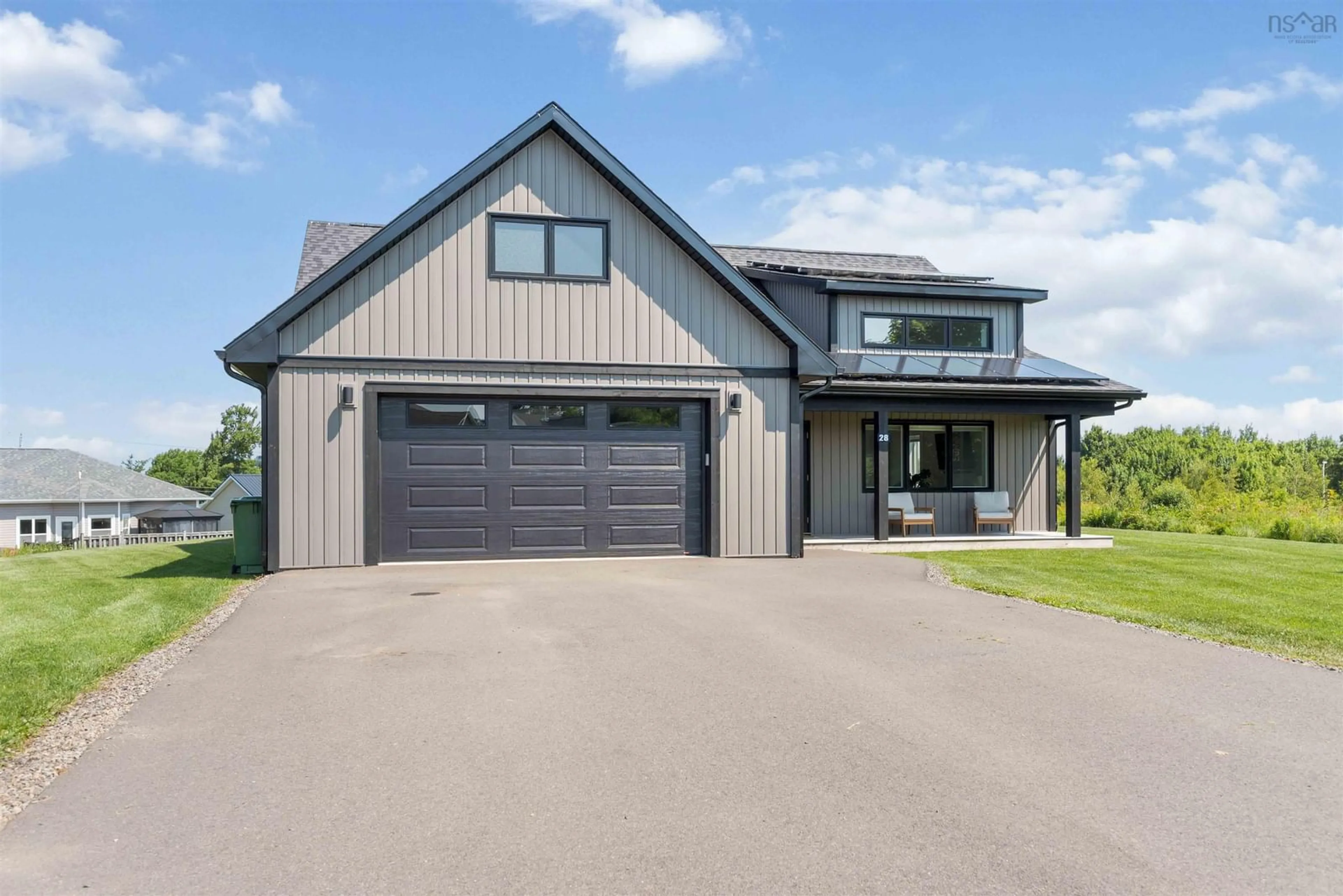 Home with vinyl exterior material, street for 28 White Tail Crt, Kentville Nova Scotia B4N 0K8