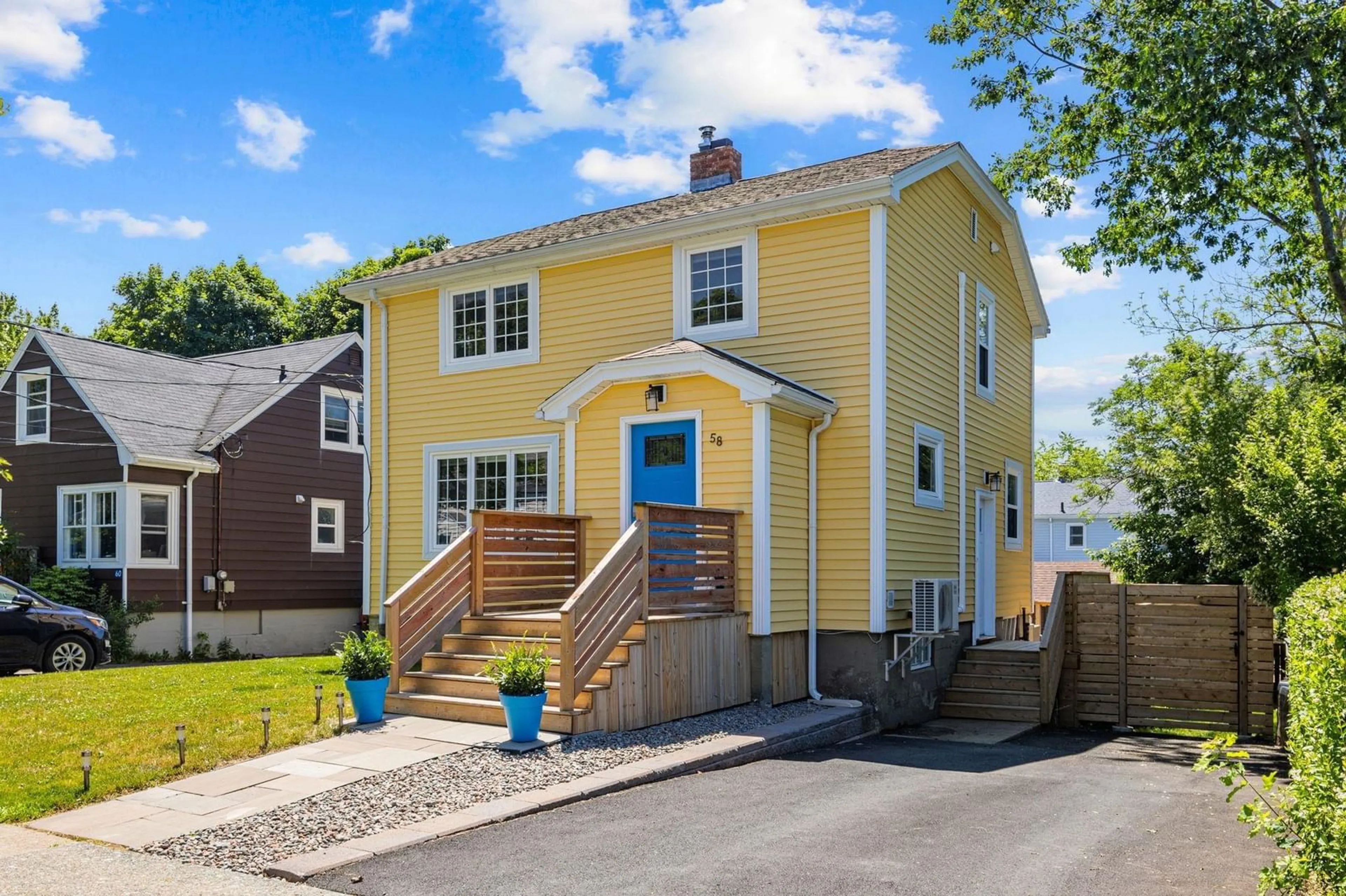 Home with vinyl exterior material, street for 58 Newcastle St, Dartmouth Nova Scotia B2Y 3M5