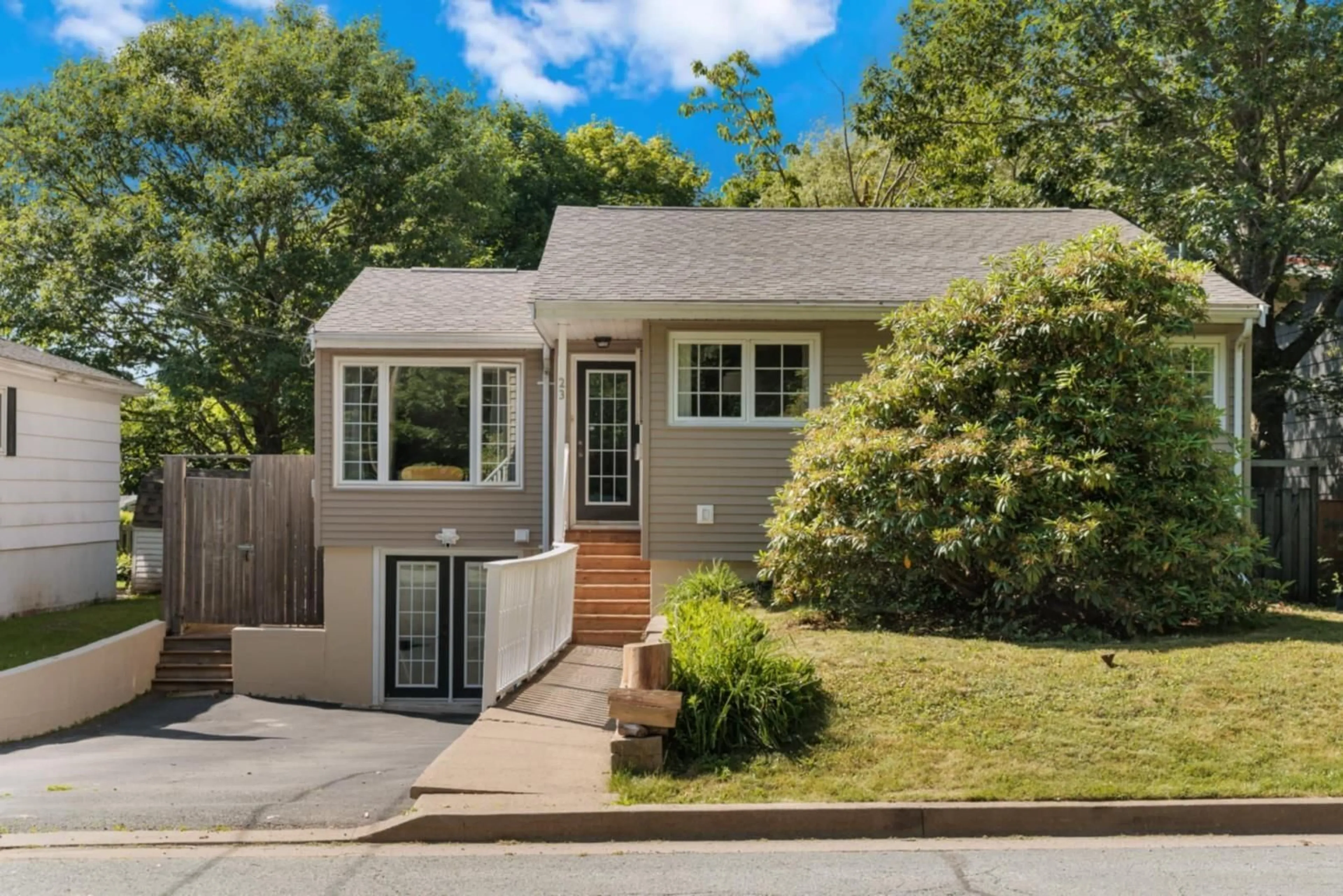 Home with vinyl exterior material, street for 23 Birchwood Terr, Crichton Park Nova Scotia B3A 3W2