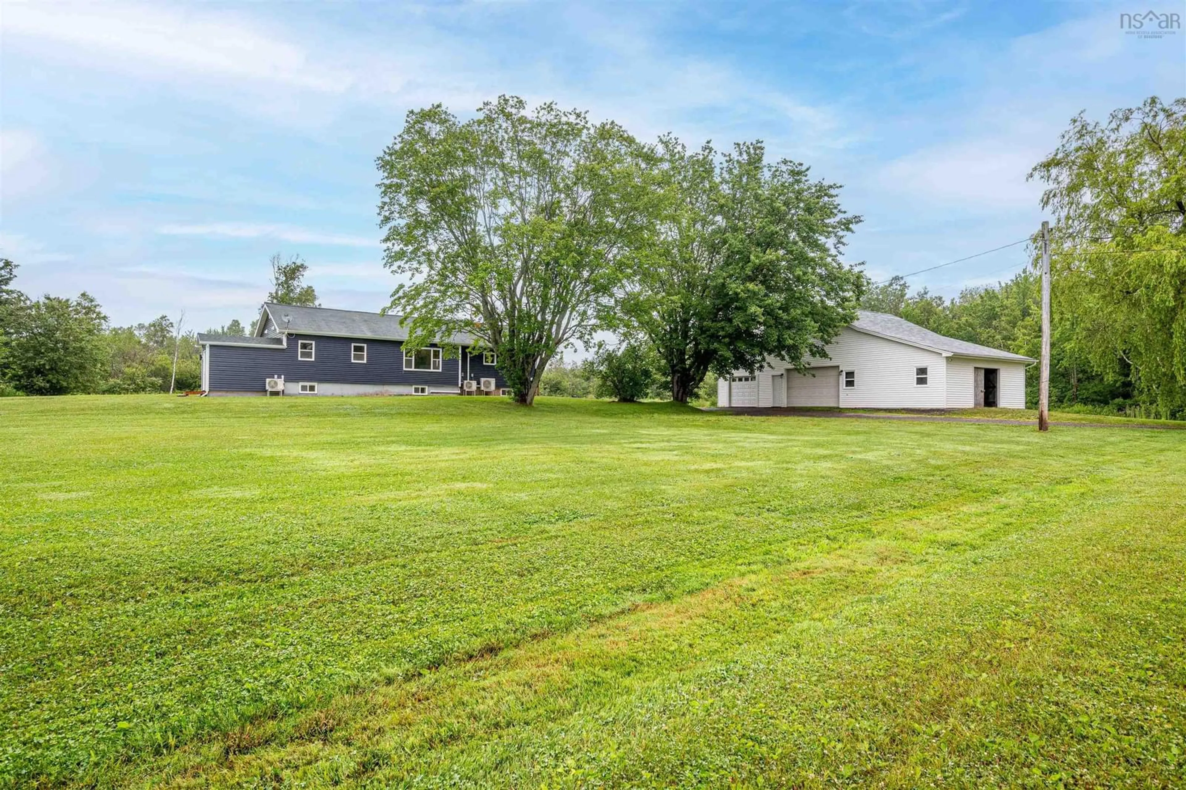 A pic from outside/outdoor area/front of a property/back of a property/a pic from drone, water/lake/river/ocean view for 200 Lantz Rd, Bramber Nova Scotia B0N 2R0