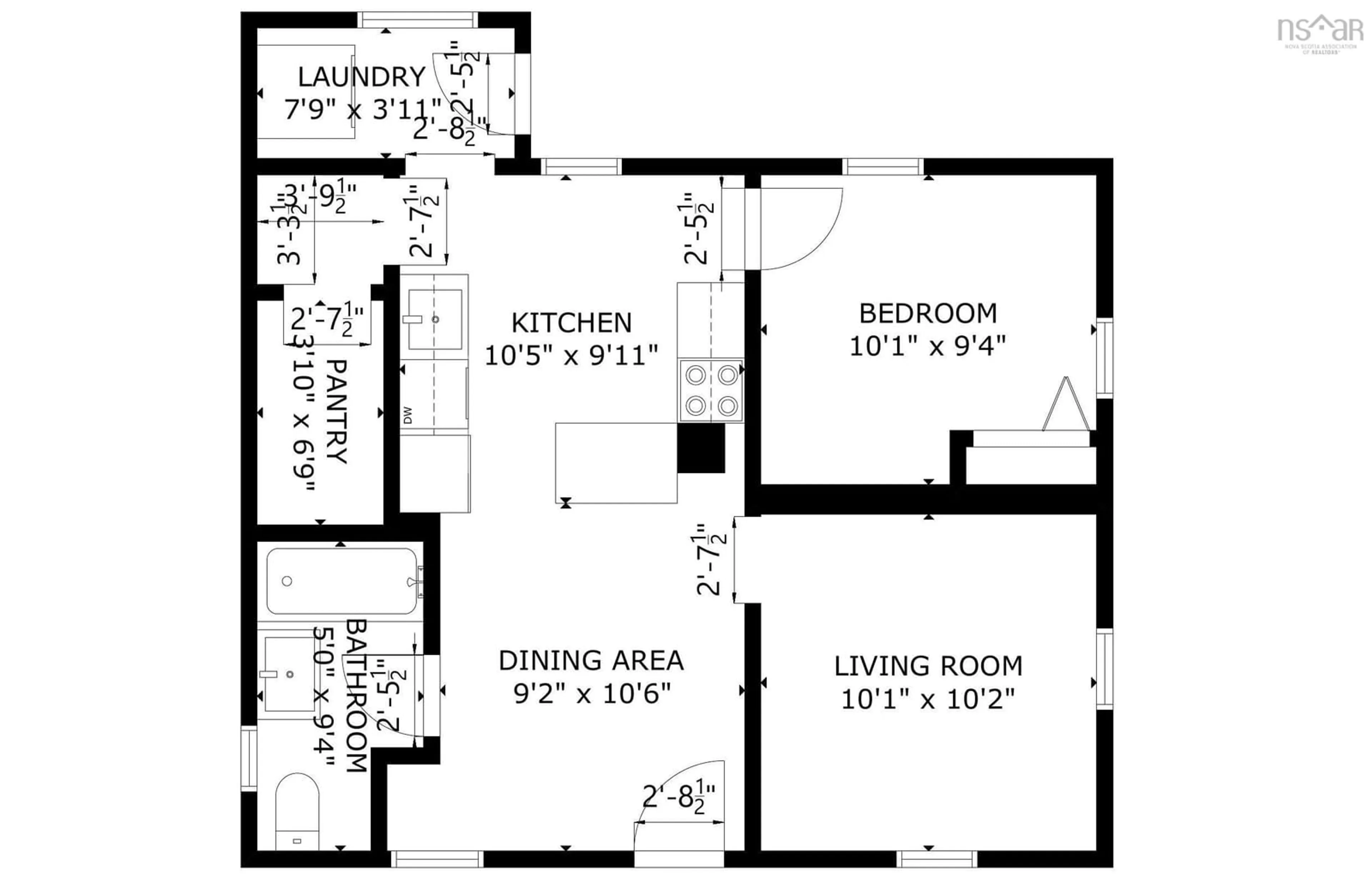 Floor plan for 3347 Agricola St, North End Nova Scotia B3K 4H8