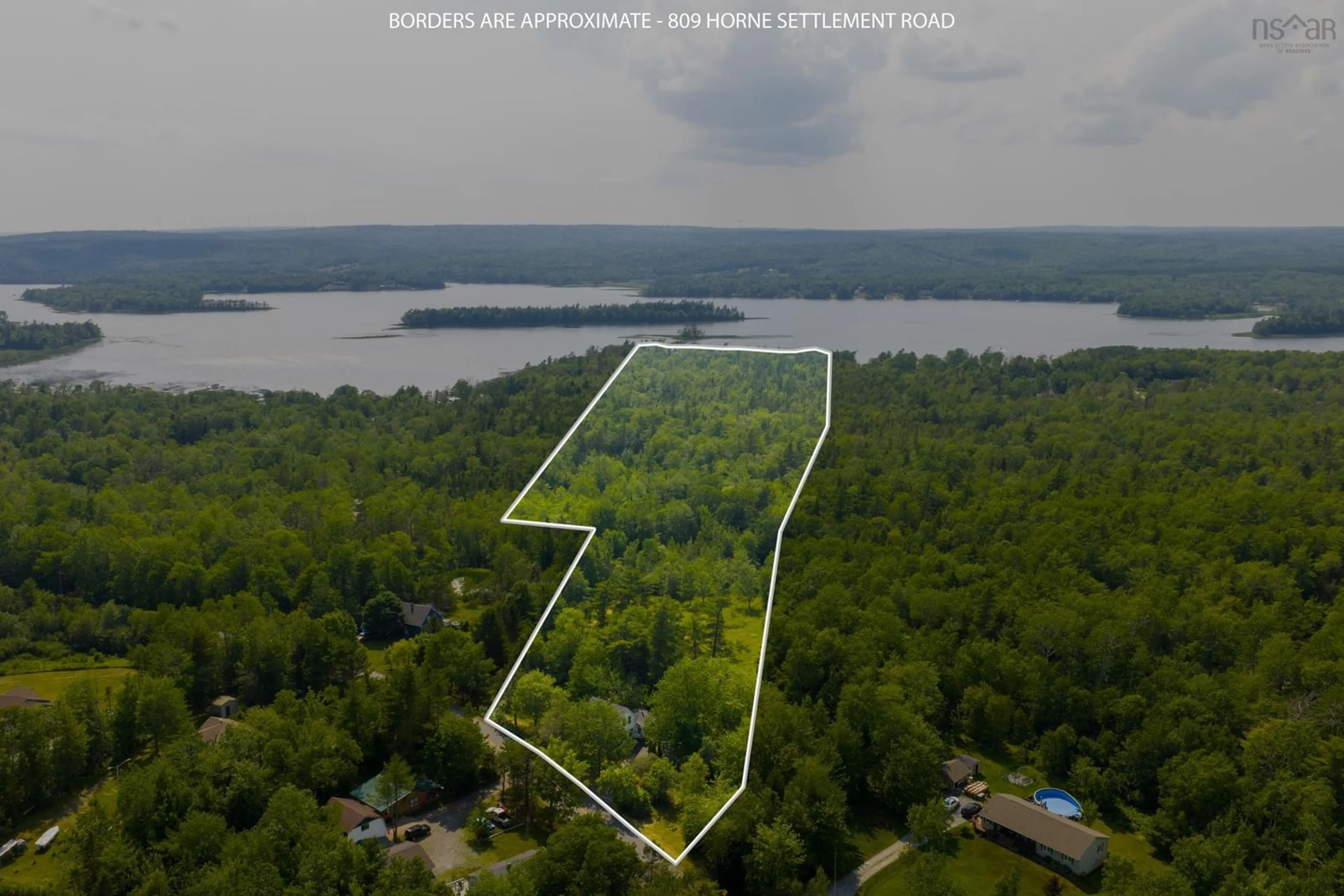 A pic from outside/outdoor area/front of a property/back of a property/a pic from drone, water/lake/river/ocean view for 809 Horne Settlement Rd, Enfield Nova Scotia B2T 1H3