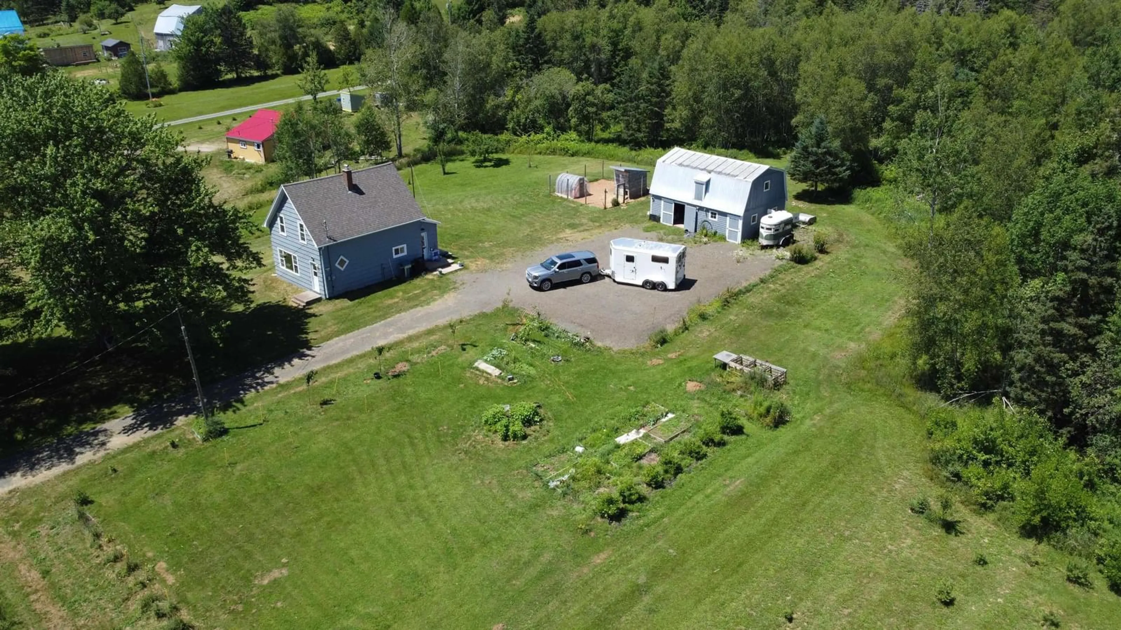 A pic from outside/outdoor area/front of a property/back of a property/a pic from drone, building for 277 Clarence Rd, Beaconsfield Nova Scotia B0S 1C0