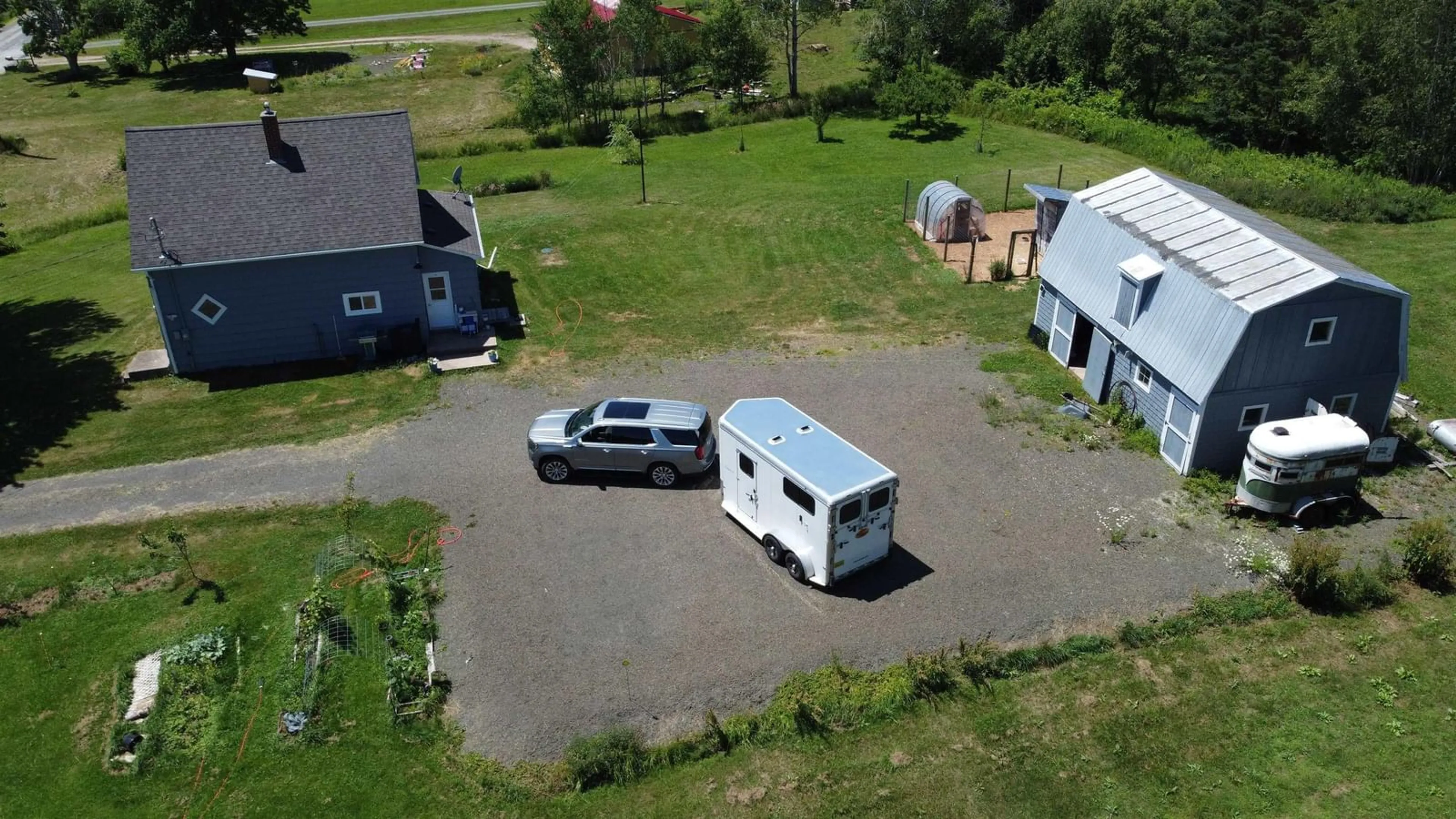 A pic from outside/outdoor area/front of a property/back of a property/a pic from drone, street for 277 Clarence Rd, Beaconsfield Nova Scotia B0S 1C0