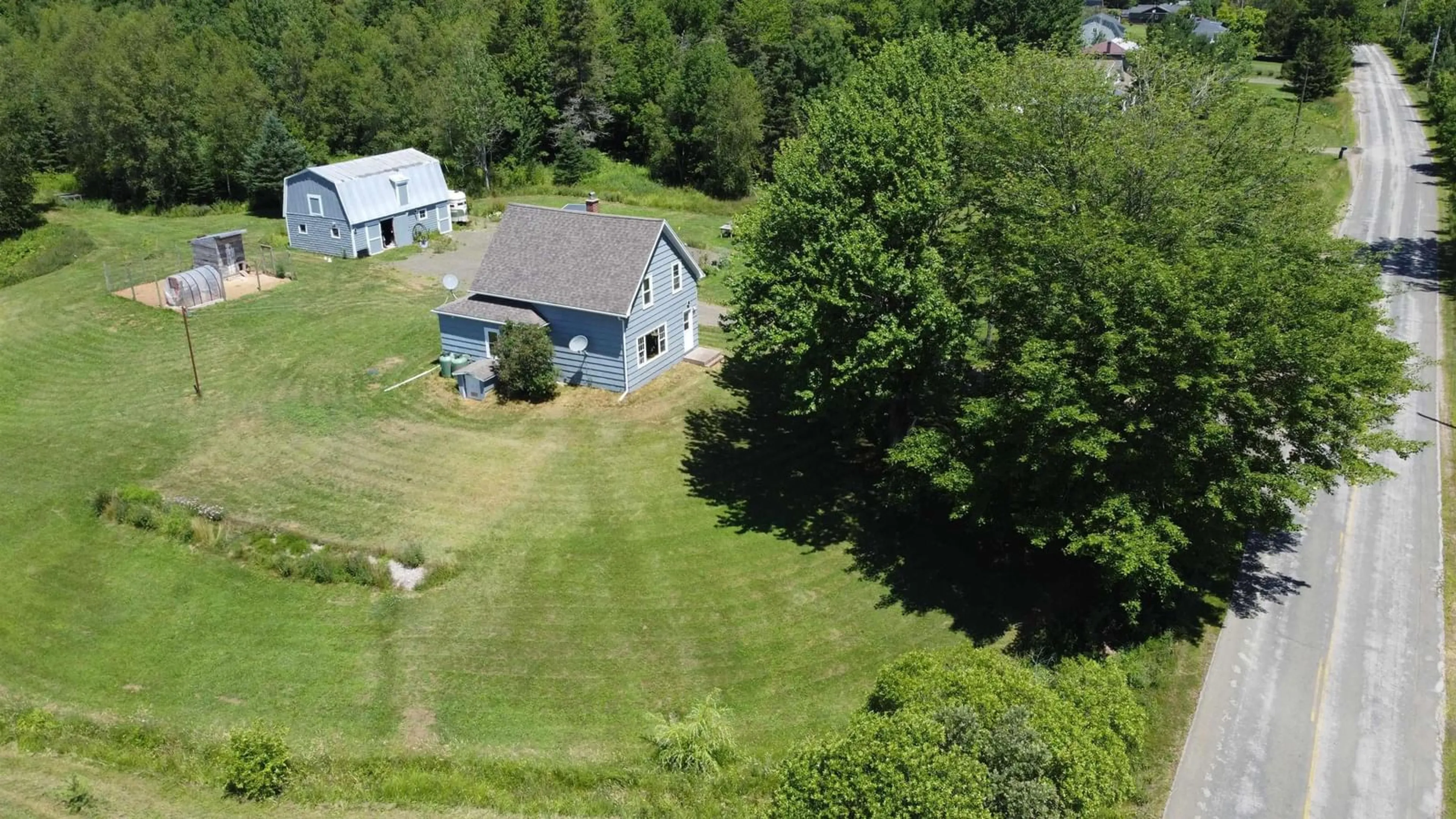 A pic from outside/outdoor area/front of a property/back of a property/a pic from drone, unknown for 277 Clarence Rd, Beaconsfield Nova Scotia B0S 1C0