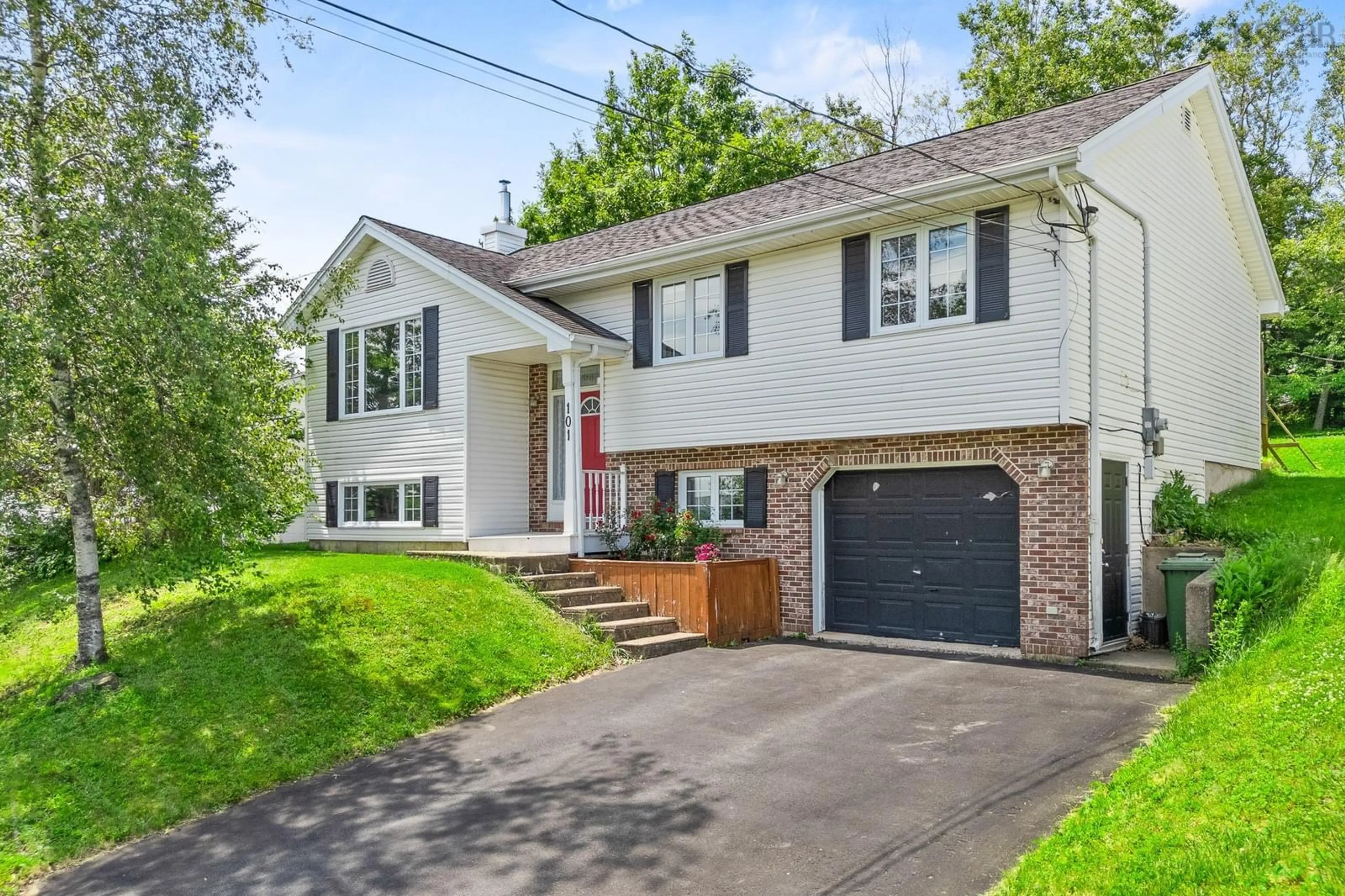 Home with vinyl exterior material, street for 101 Lumberman Dr, Middle Sackville Nova Scotia B4E 3A3
