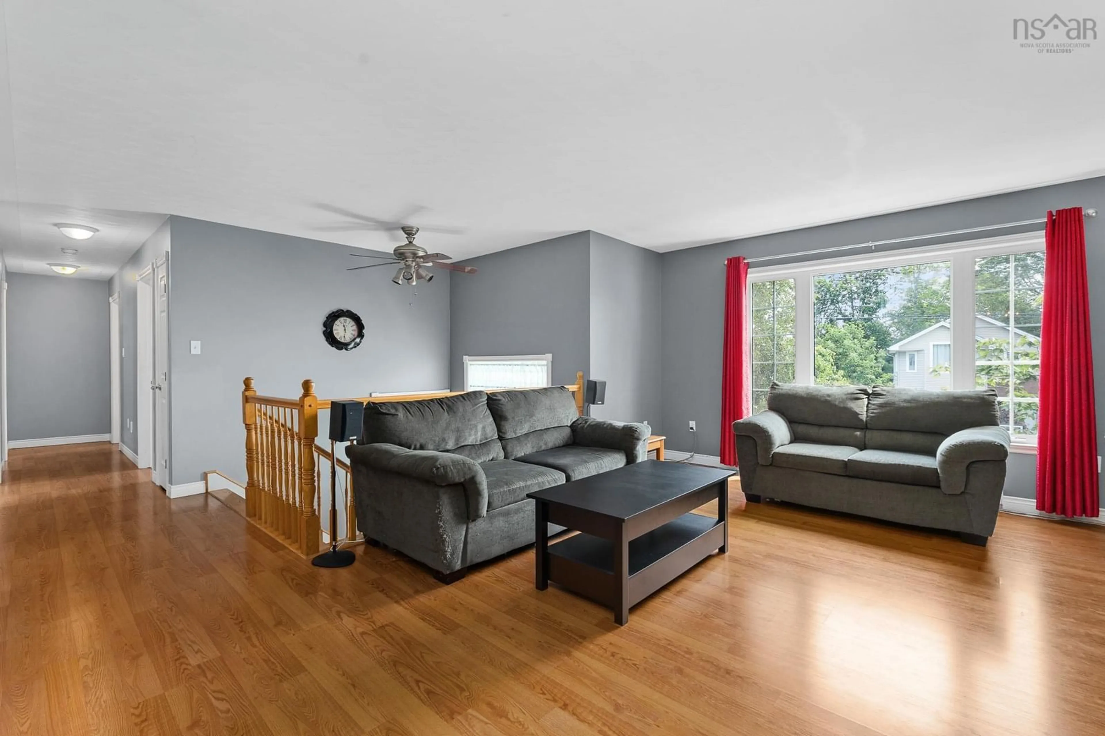 Living room with furniture, wood/laminate floor for 101 Lumberman Dr, Middle Sackville Nova Scotia B4E 3A3