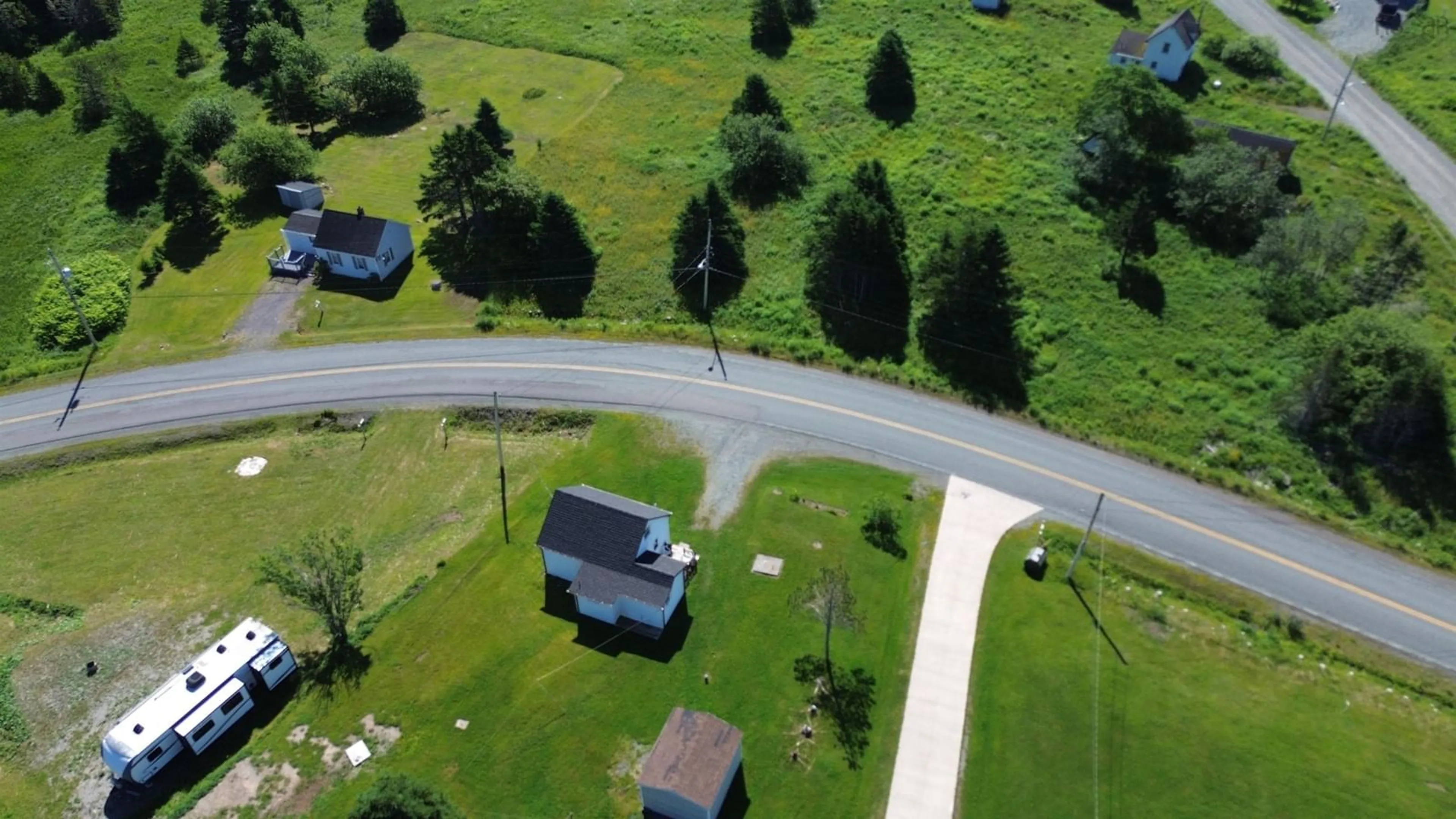 A pic from outside/outdoor area/front of a property/back of a property/a pic from drone, street for 115 St Peters Fourchu Rd, Lower L'Ardoise Nova Scotia B0E 1W0