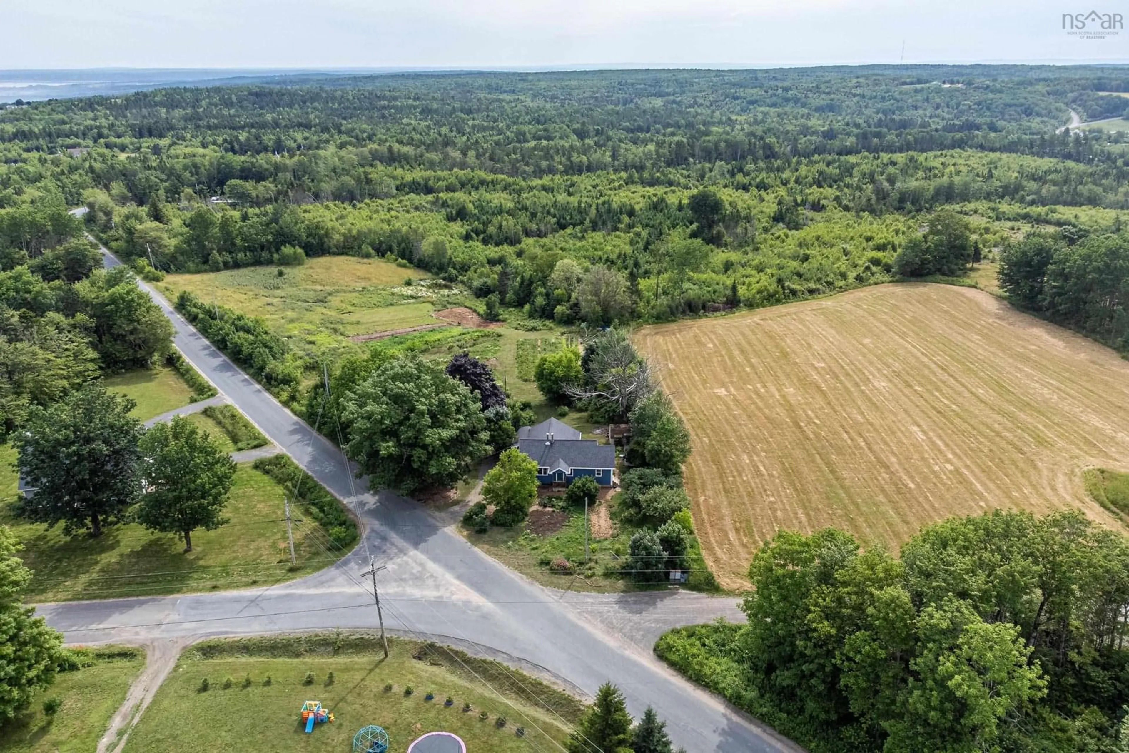 A pic from outside/outdoor area/front of a property/back of a property/a pic from drone, mountain view for 902 Newtonville Rd, Forest Hill Nova Scotia B4P 2R1