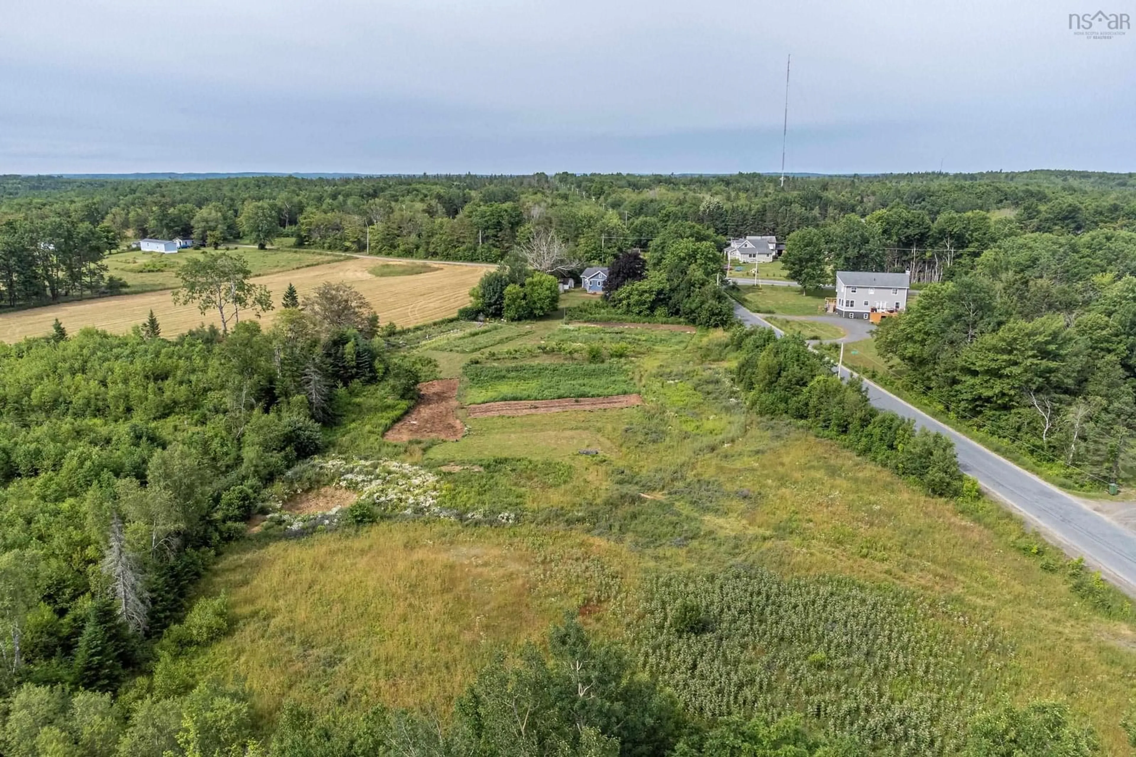 A pic from outside/outdoor area/front of a property/back of a property/a pic from drone, forest/trees view for 902 Newtonville Rd, Forest Hill Nova Scotia B4P 2R1