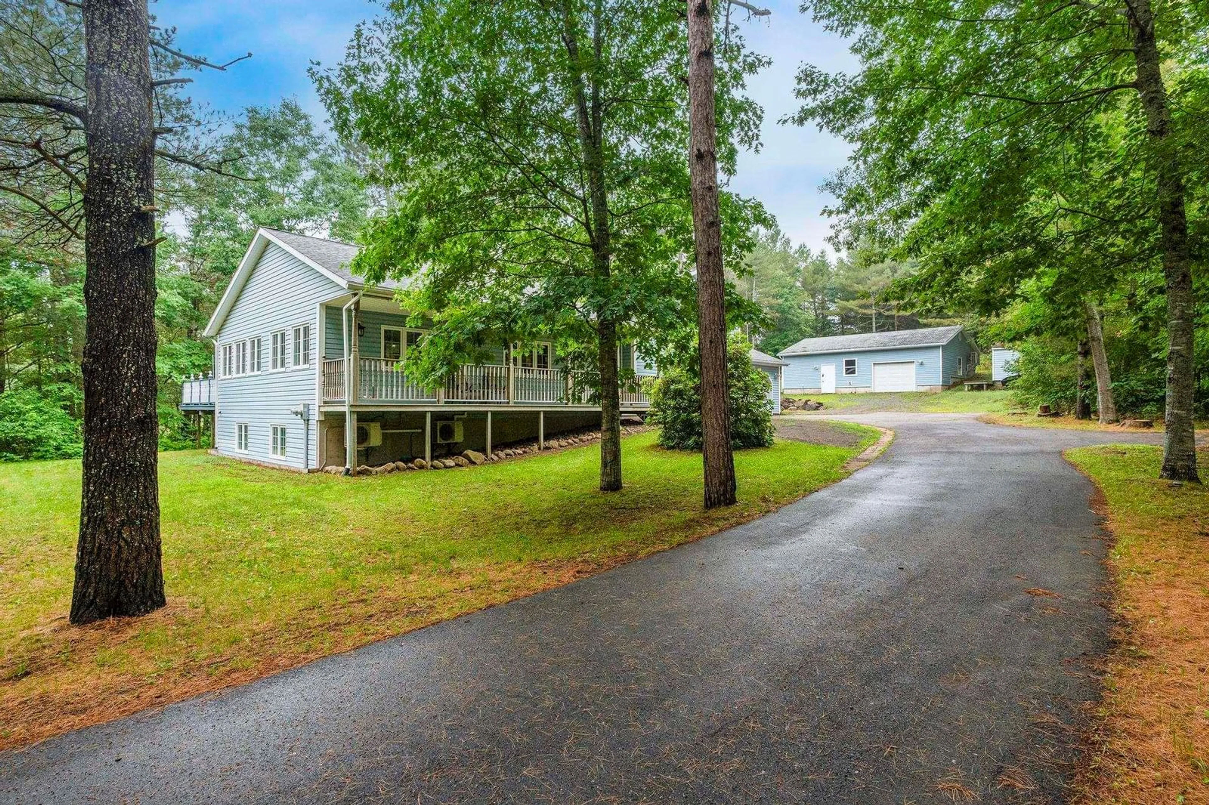A pic from outside/outdoor area/front of a property/back of a property/a pic from drone, water/lake/river/ocean view for 1333 Highway 1, East Kingston Nova Scotia B0P 1R0