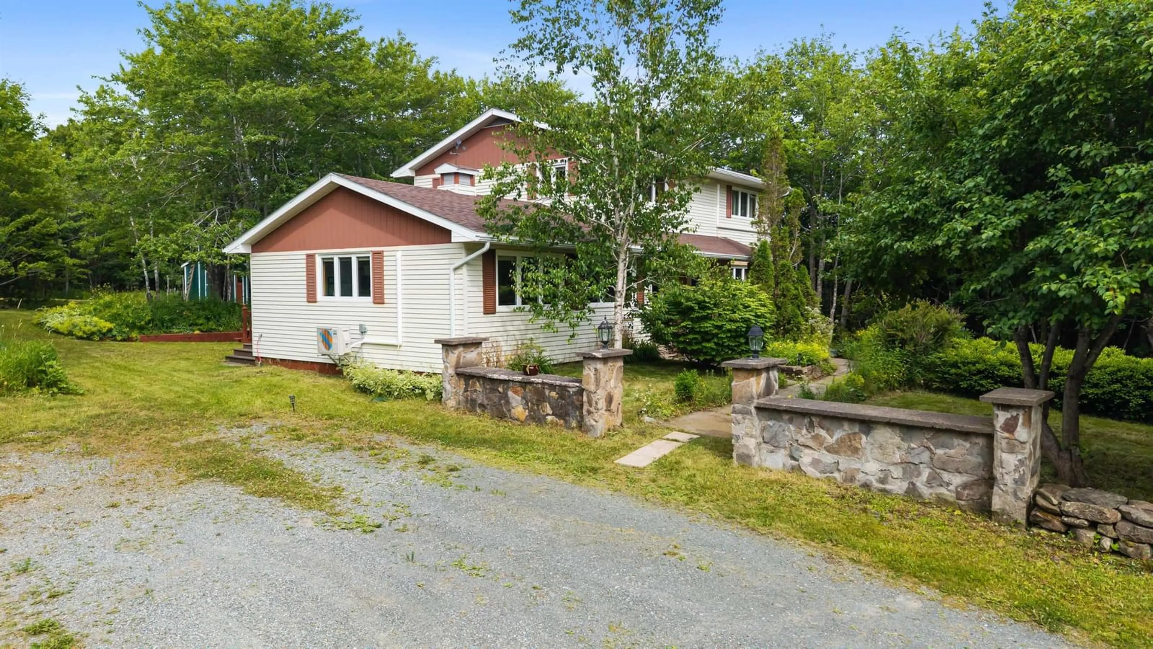 A pic from outside/outdoor area/front of a property/back of a property/a pic from drone, street for 131 Fairmont Rd, Cloverville Nova Scotia B2G 2K9