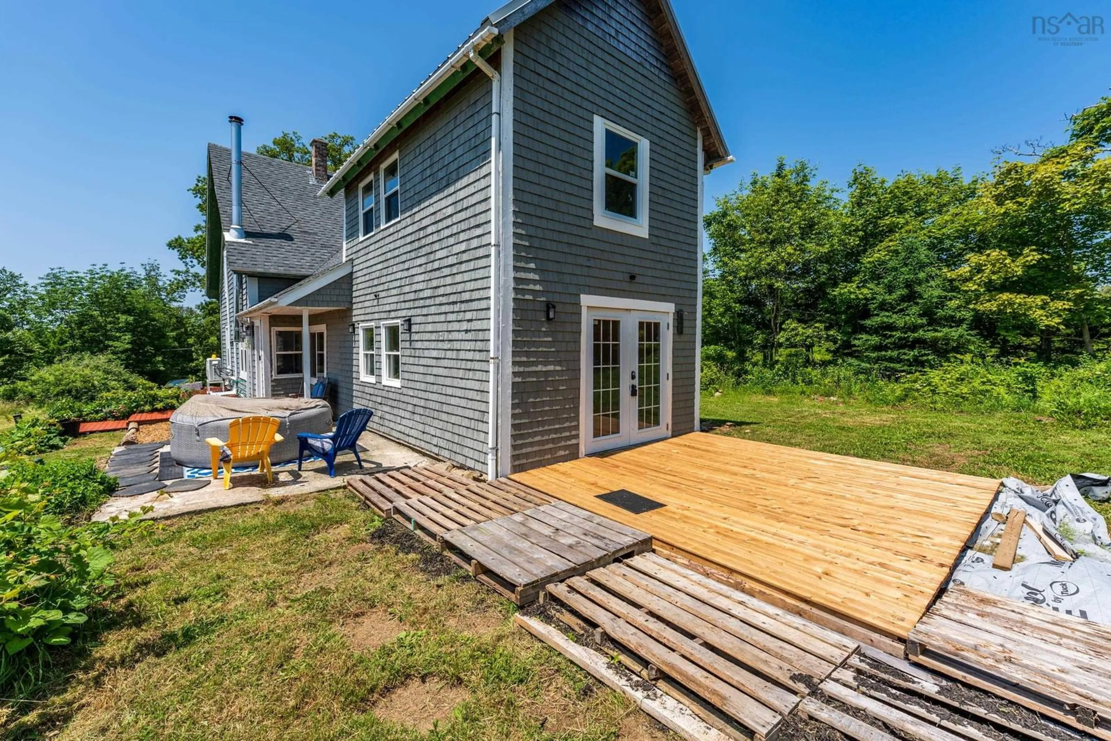 Patio, water/lake/river/ocean view for 526 Cedar Lake Rd, Cedar Lake Nova Scotia B5A 5L8