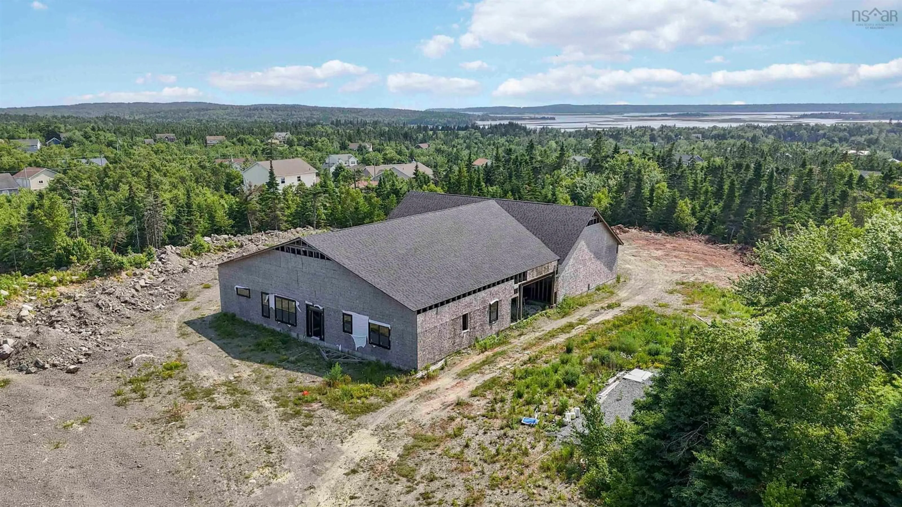 A pic from outside/outdoor area/front of a property/back of a property/a pic from drone, building for 35 George Cyril Dr, Lawrencetown Nova Scotia B2Z 1E2