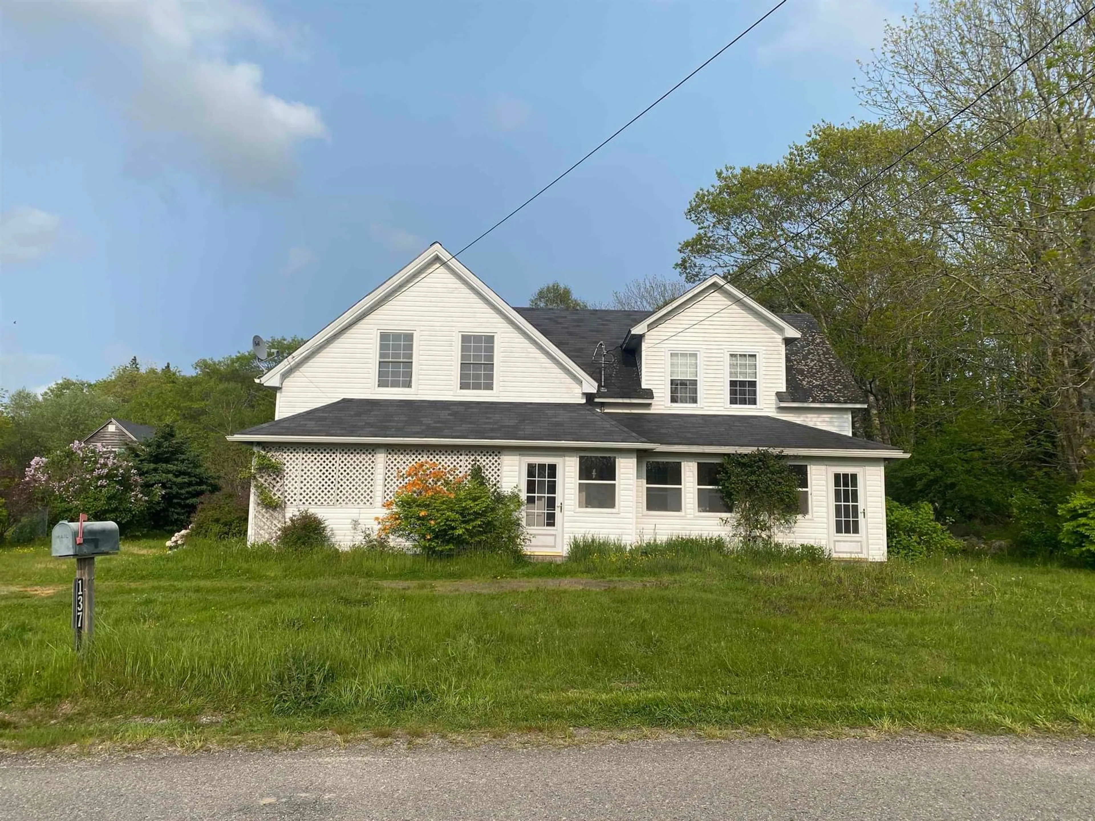 A pic from outside/outdoor area/front of a property/back of a property/a pic from drone, building for 137 Bells Point Rd, Port Mouton Nova Scotia B0T 1T0