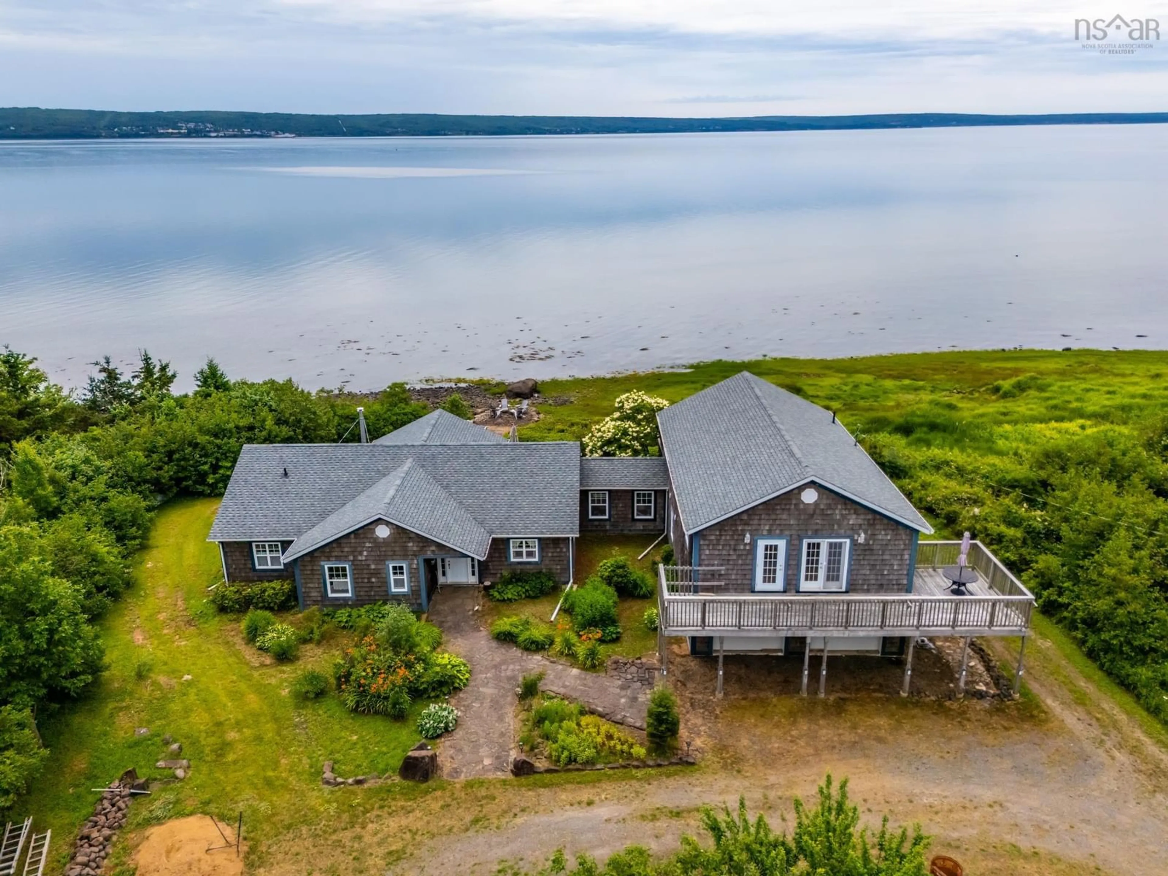 A pic from outside/outdoor area/front of a property/back of a property/a pic from drone, water/lake/river/ocean view for 117 Hansa Strasse Rd, Karsdale Nova Scotia B0S 1A0