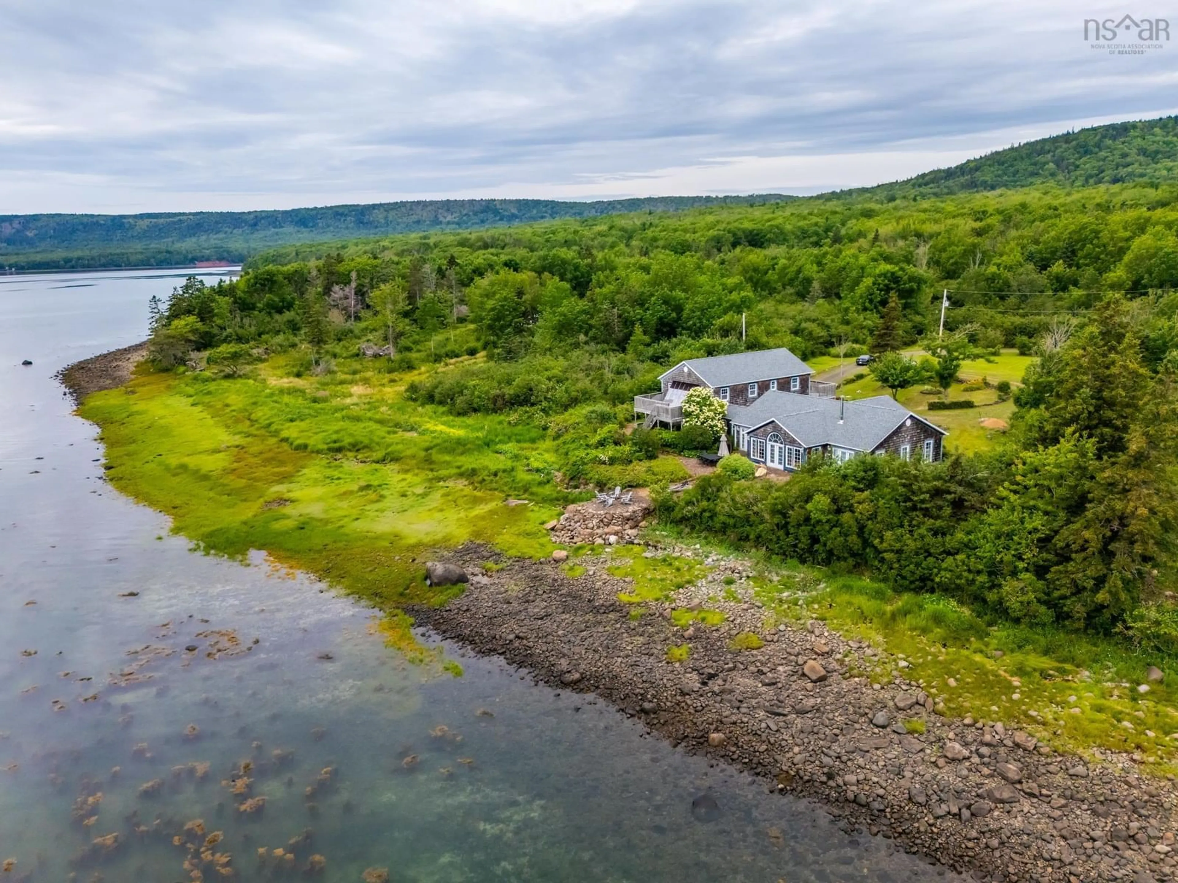A pic from outside/outdoor area/front of a property/back of a property/a pic from drone, water/lake/river/ocean view for 117 Hansa Strasse Rd, Karsdale Nova Scotia B0S 1A0