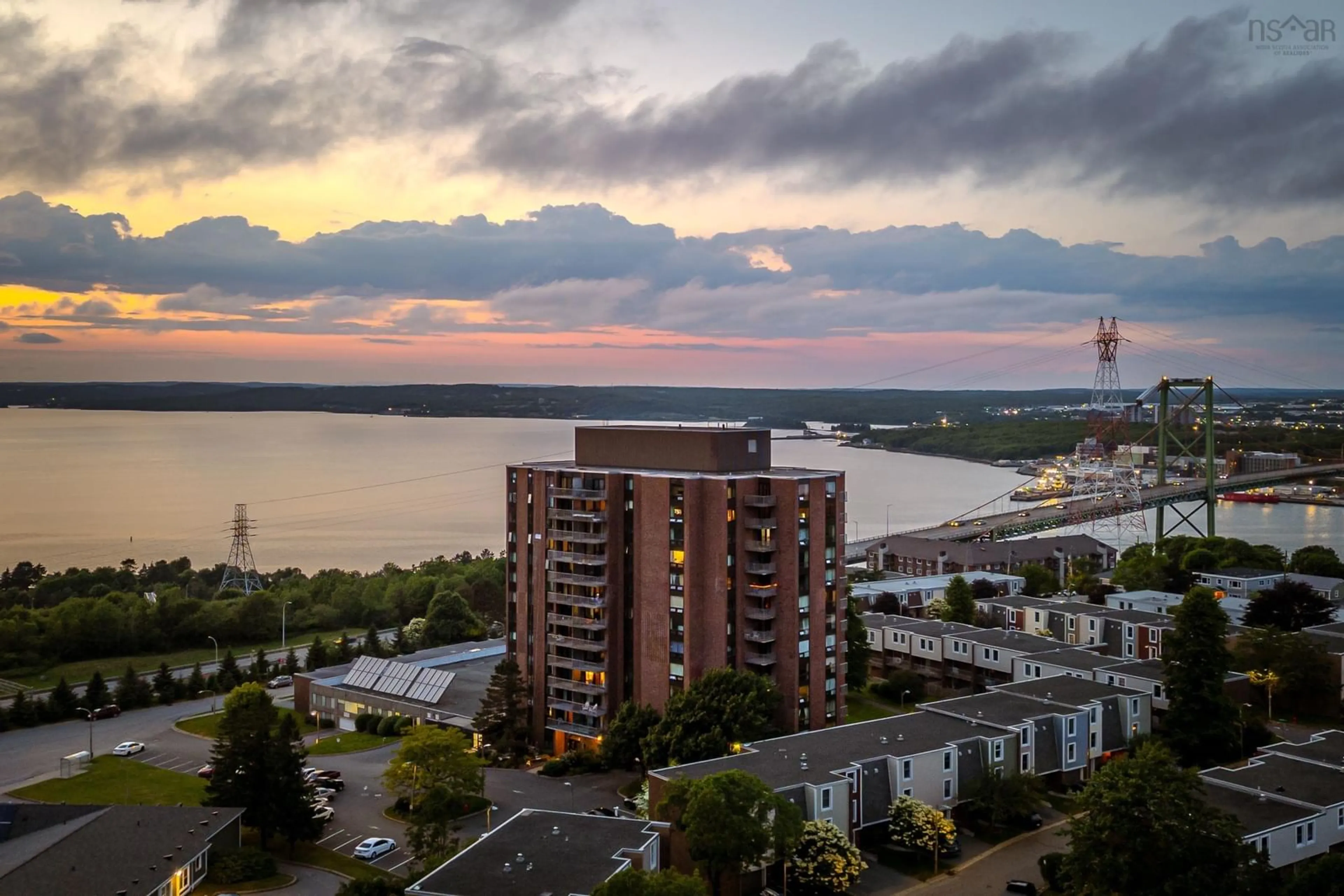 A pic from outside/outdoor area/front of a property/back of a property/a pic from drone, water/lake/river/ocean view for 5572 North Ridge Rd #405, Halifax Nova Scotia B3K 5K2