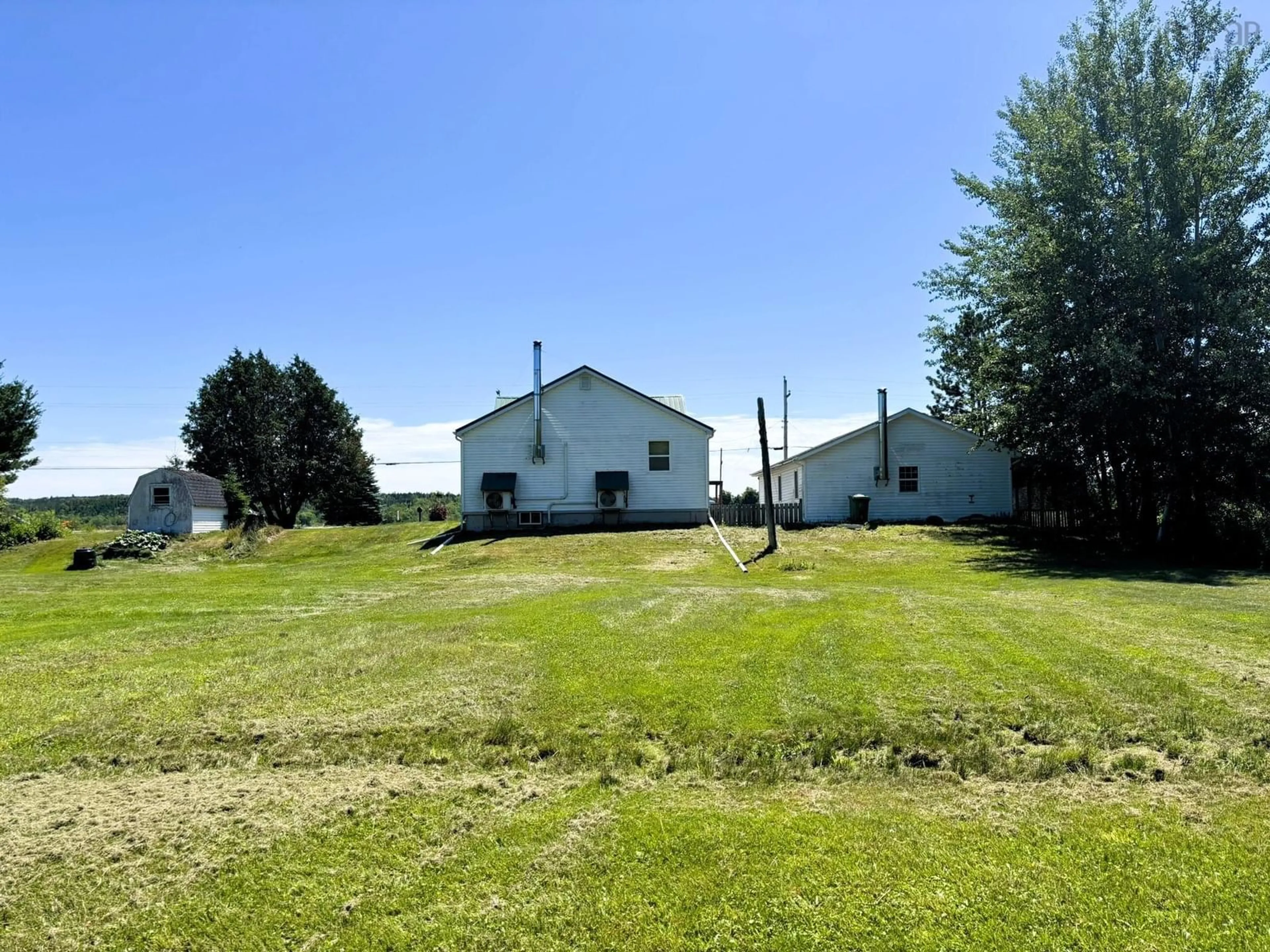 A pic from outside/outdoor area/front of a property/back of a property/a pic from drone, building for 7643 Hwy#2 Hwy, West Brook Nova Scotia B0M 1W0