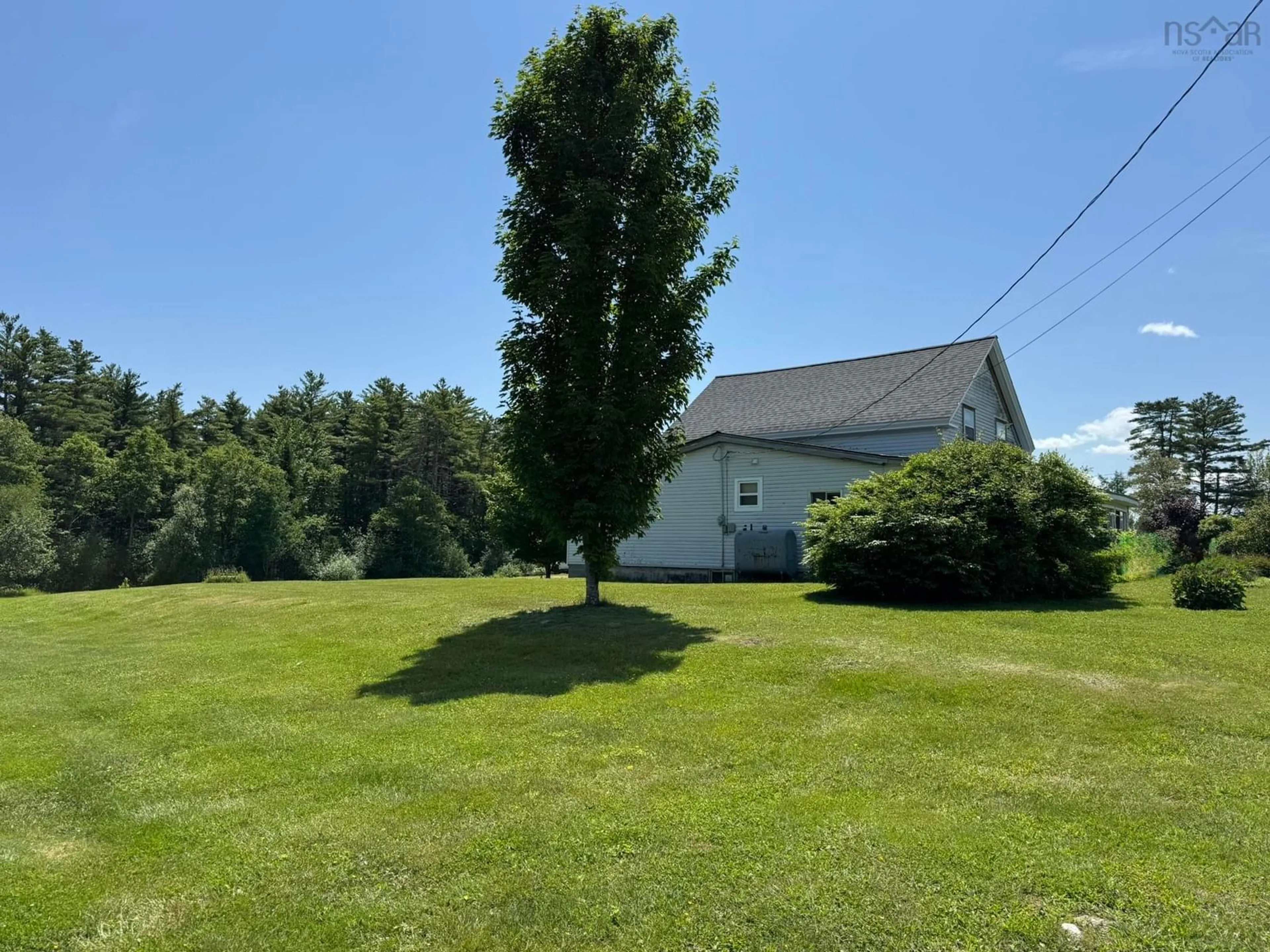 A pic from outside/outdoor area/front of a property/back of a property/a pic from drone, water/lake/river/ocean view for 185 West Caledonia Rd, Caledonia Nova Scotia B0T 1B0