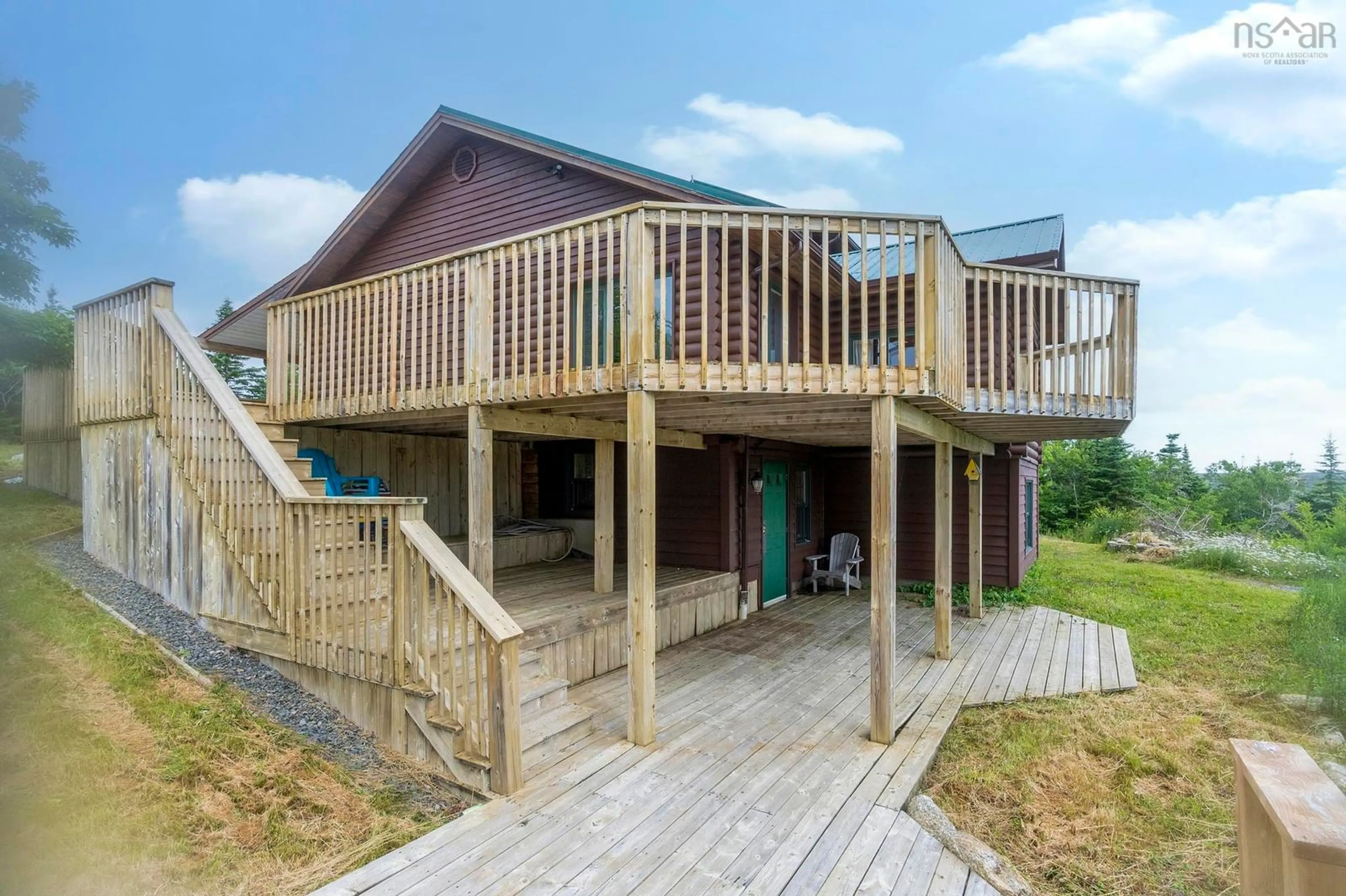 A pic from outside/outdoor area/front of a property/back of a property/a pic from drone, water/lake/river/ocean view for 32 and 36 Mary Jollimore Rd, Terence Bay Nova Scotia B3T 1X8