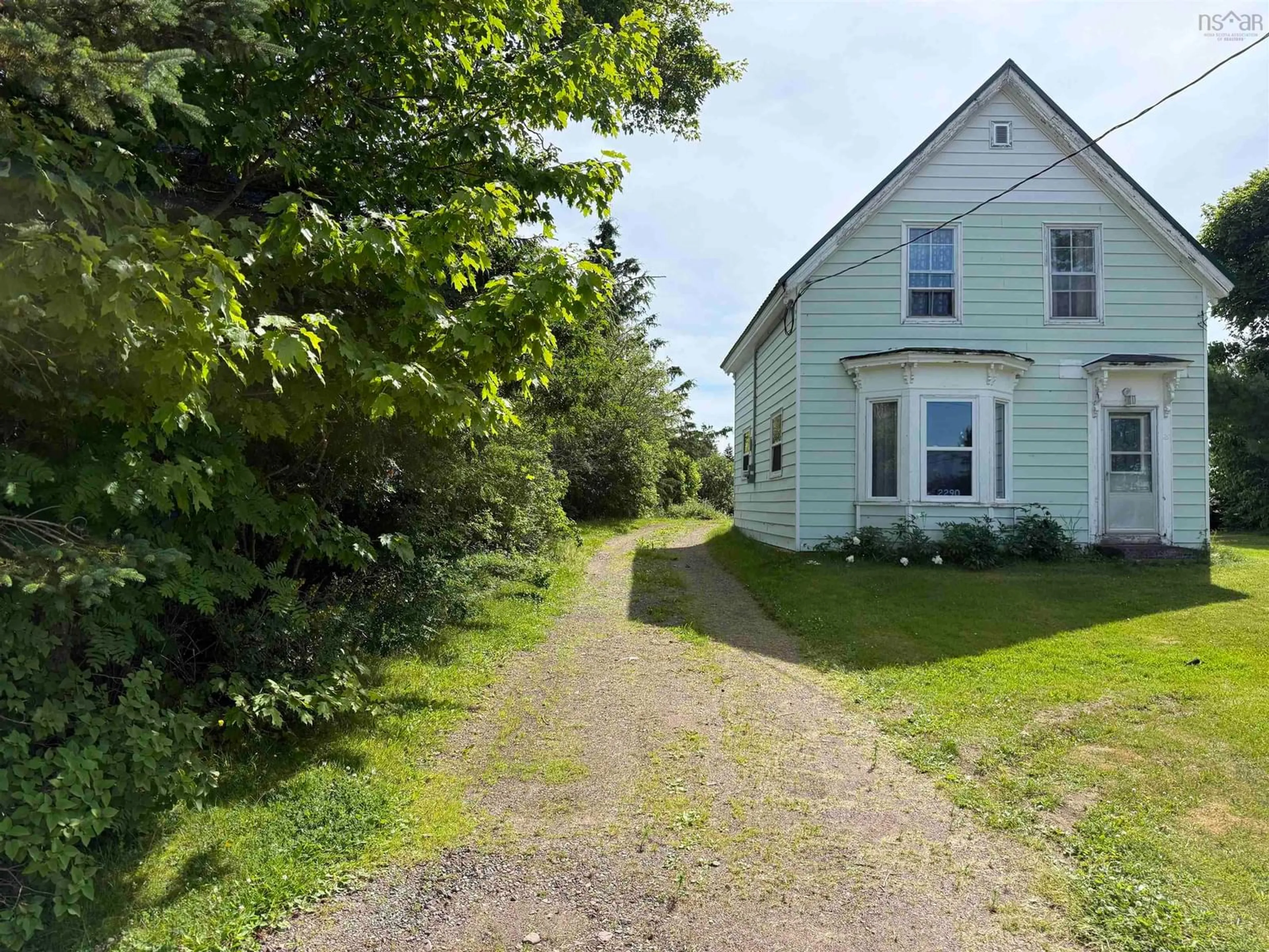 A pic from outside/outdoor area/front of a property/back of a property/a pic from drone, street for 2290 Western Ave, Parrsboro Nova Scotia B0M 1S0
