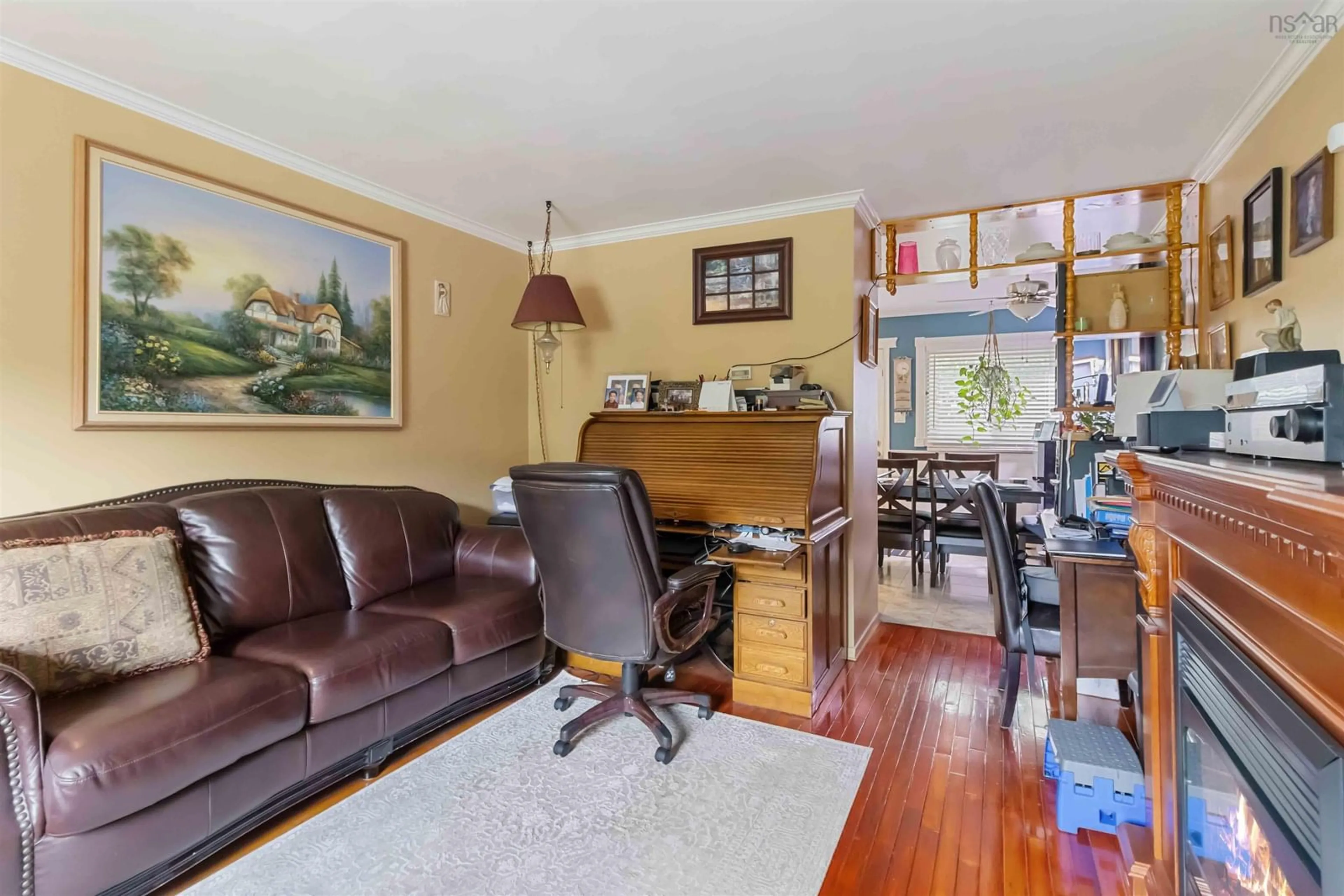 Living room with furniture, wood/laminate floor for 78B Old Sambro Rd, Halifax Nova Scotia B3R 1R2