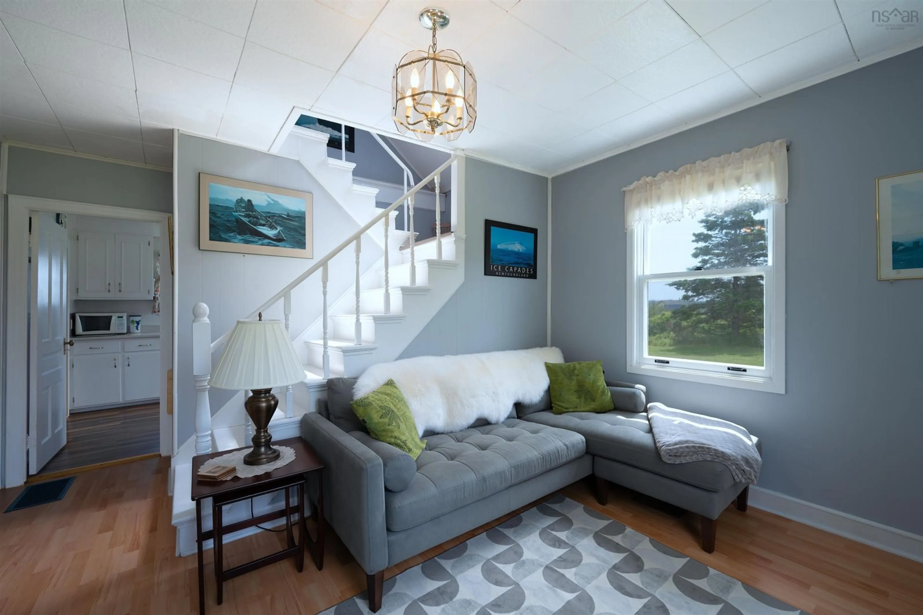 Living room with furniture, unknown for 370 Atkins Point Rd, Harrigan Cove Nova Scotia B0J 2K0
