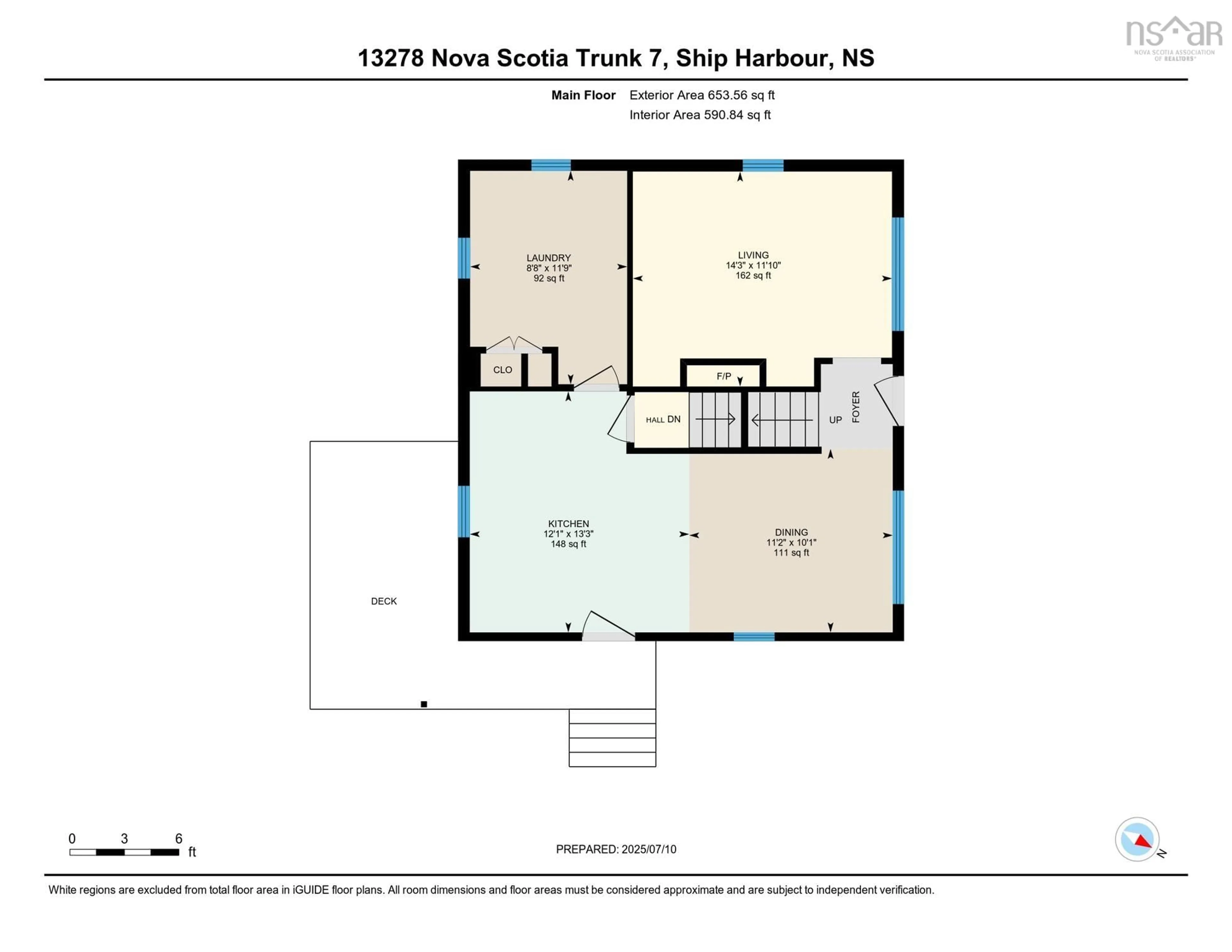 Floor plan for 13278 Highway 7, Ship Harbour Nova Scotia B0J 2L0