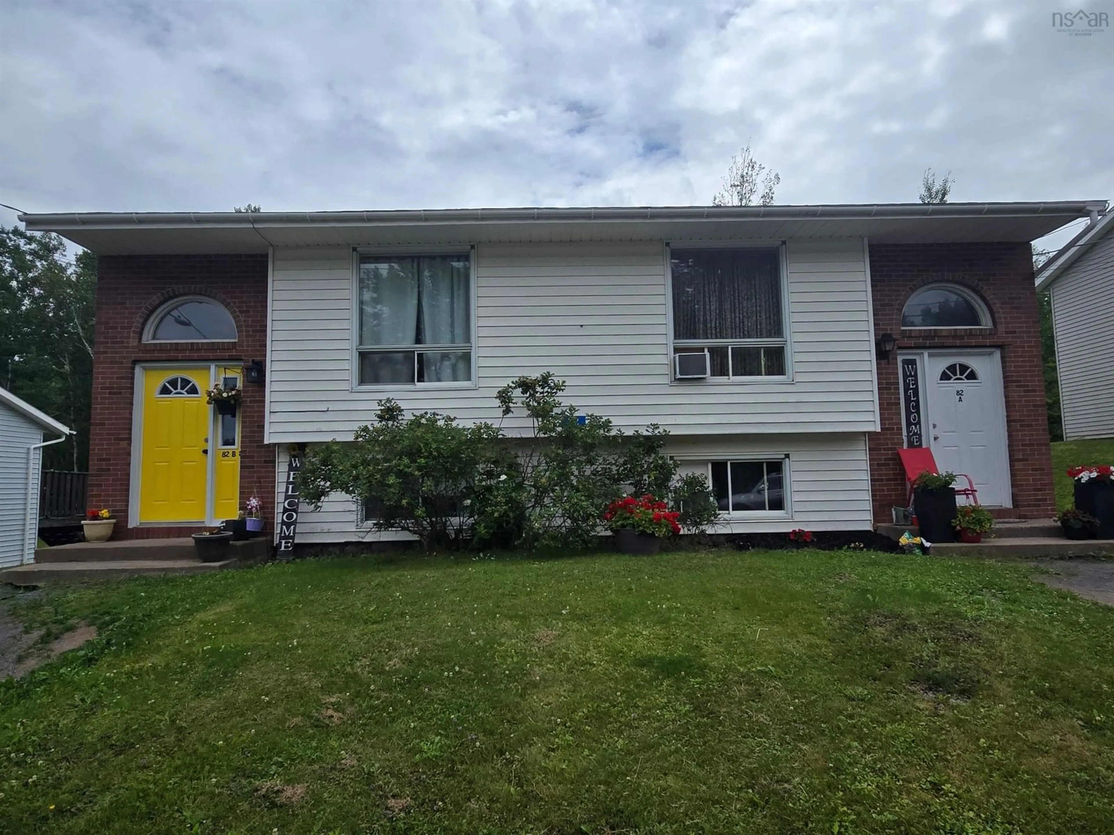 Home with vinyl exterior material, street for 82 Fourteenth St, Trenton Nova Scotia B0K 1X0