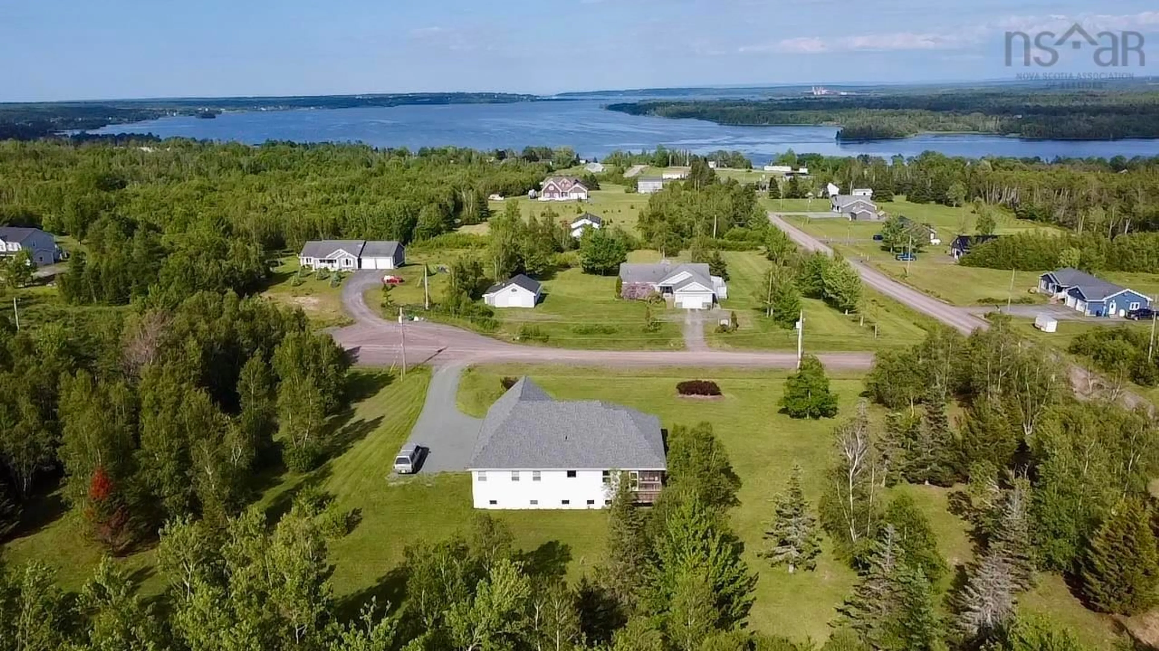 A pic from outside/outdoor area/front of a property/back of a property/a pic from drone, water/lake/river/ocean view for 21 Barclay Ridge Cres, Lyons Brook Nova Scotia B0K 1H0