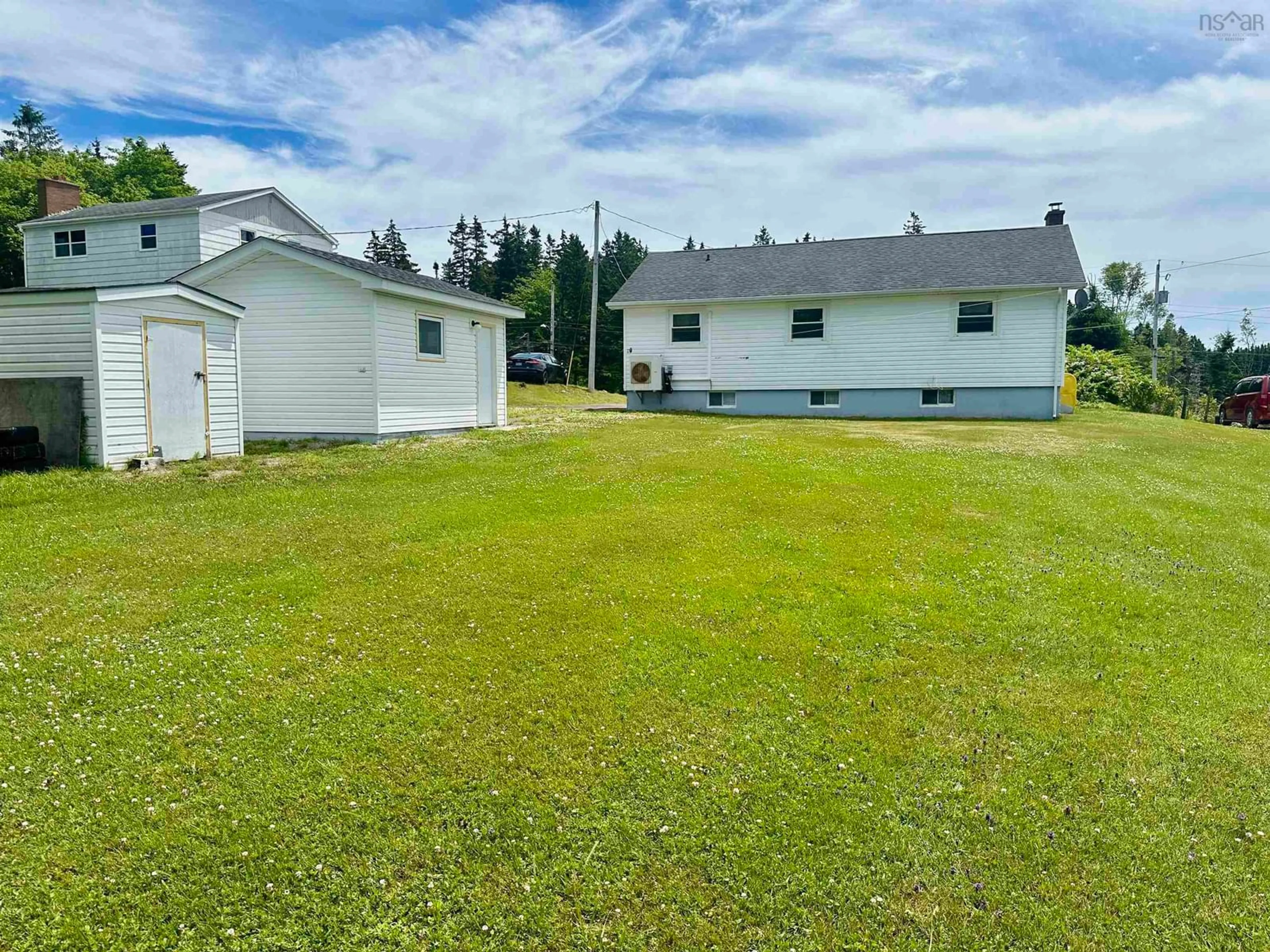 A pic from outside/outdoor area/front of a property/back of a property/a pic from drone, unknown for 69 Kings Rd, Port Hastings Nova Scotia B9A 1N9