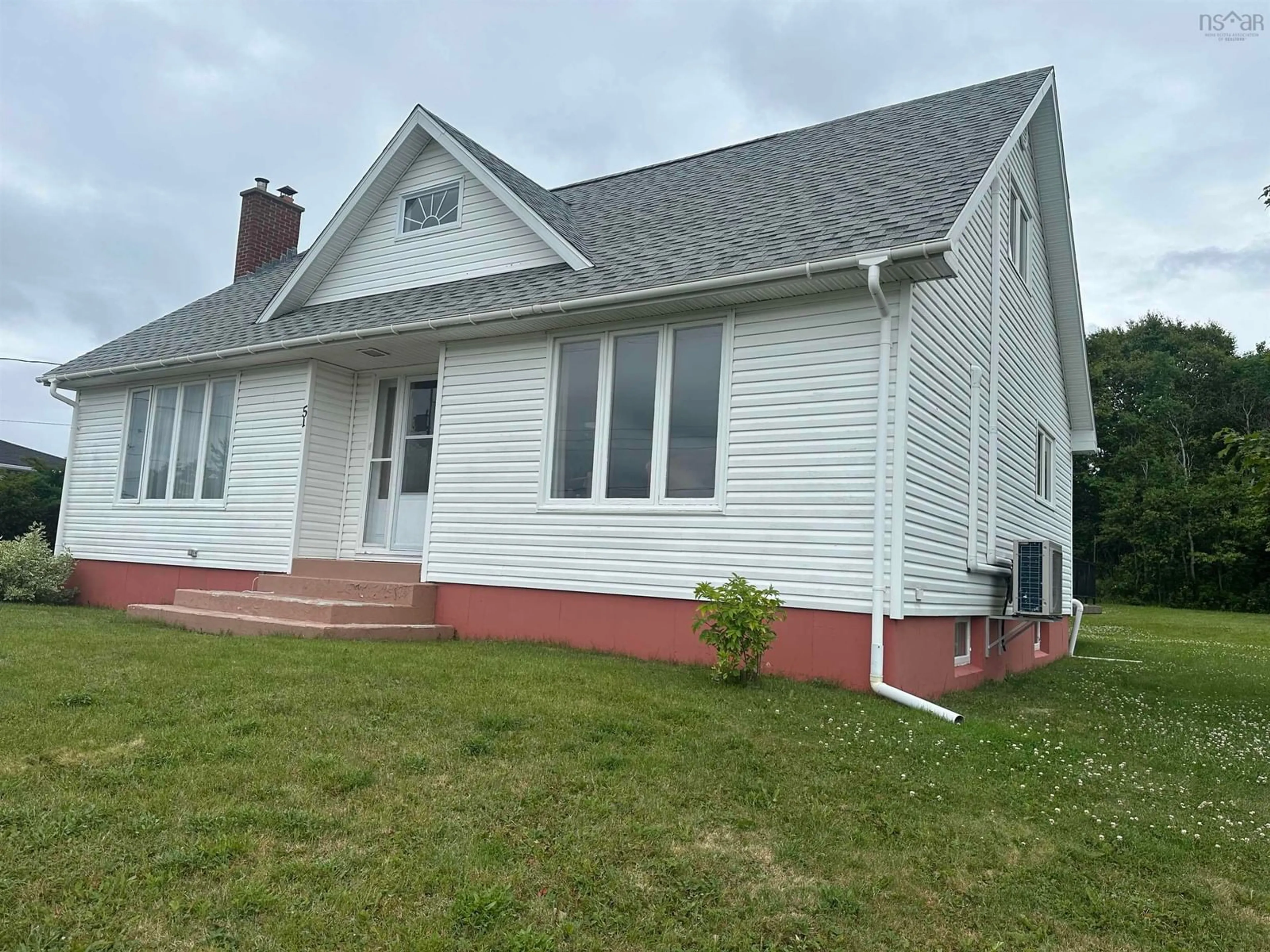 Home with vinyl exterior material, building for 51 Rendell Dr, Little Bras D'Or Nova Scotia B1Y 2Y7