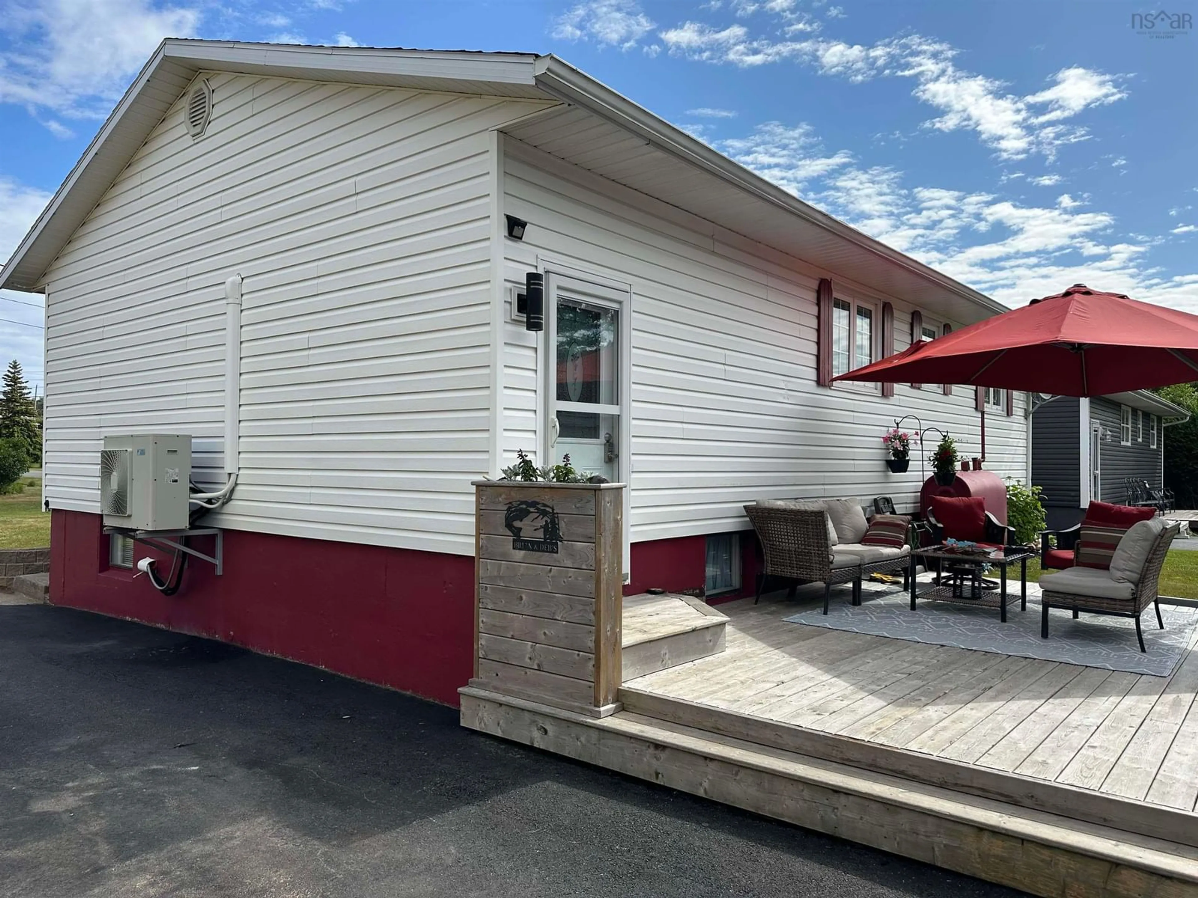 Home with vinyl exterior material, street for 17 Willowdale Dr, Glace Bay Nova Scotia B1A 4B3
