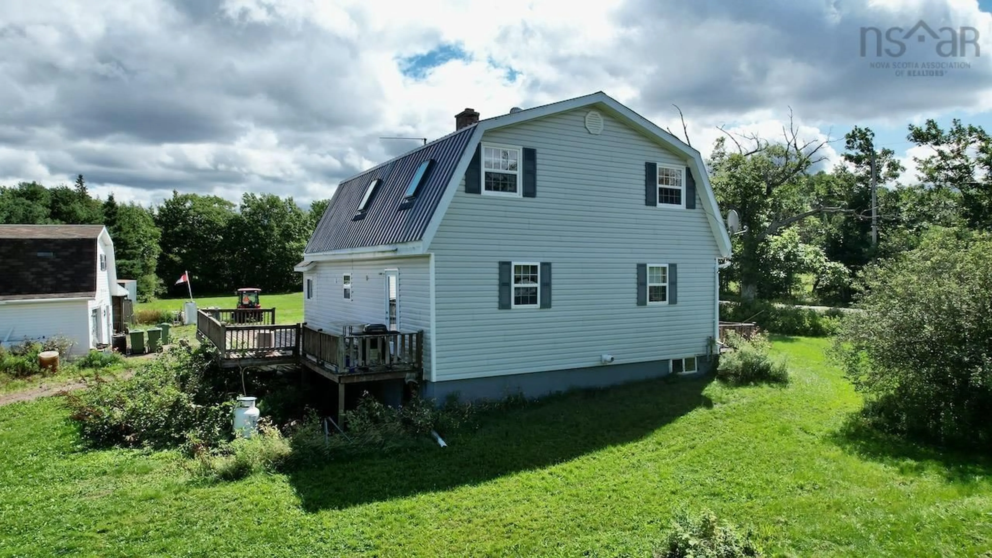 A pic from outside/outdoor area/front of a property/back of a property/a pic from drone, water/lake/river/ocean view for 1095 Hansford Rd, Oxford Nova Scotia B0M 1P0
