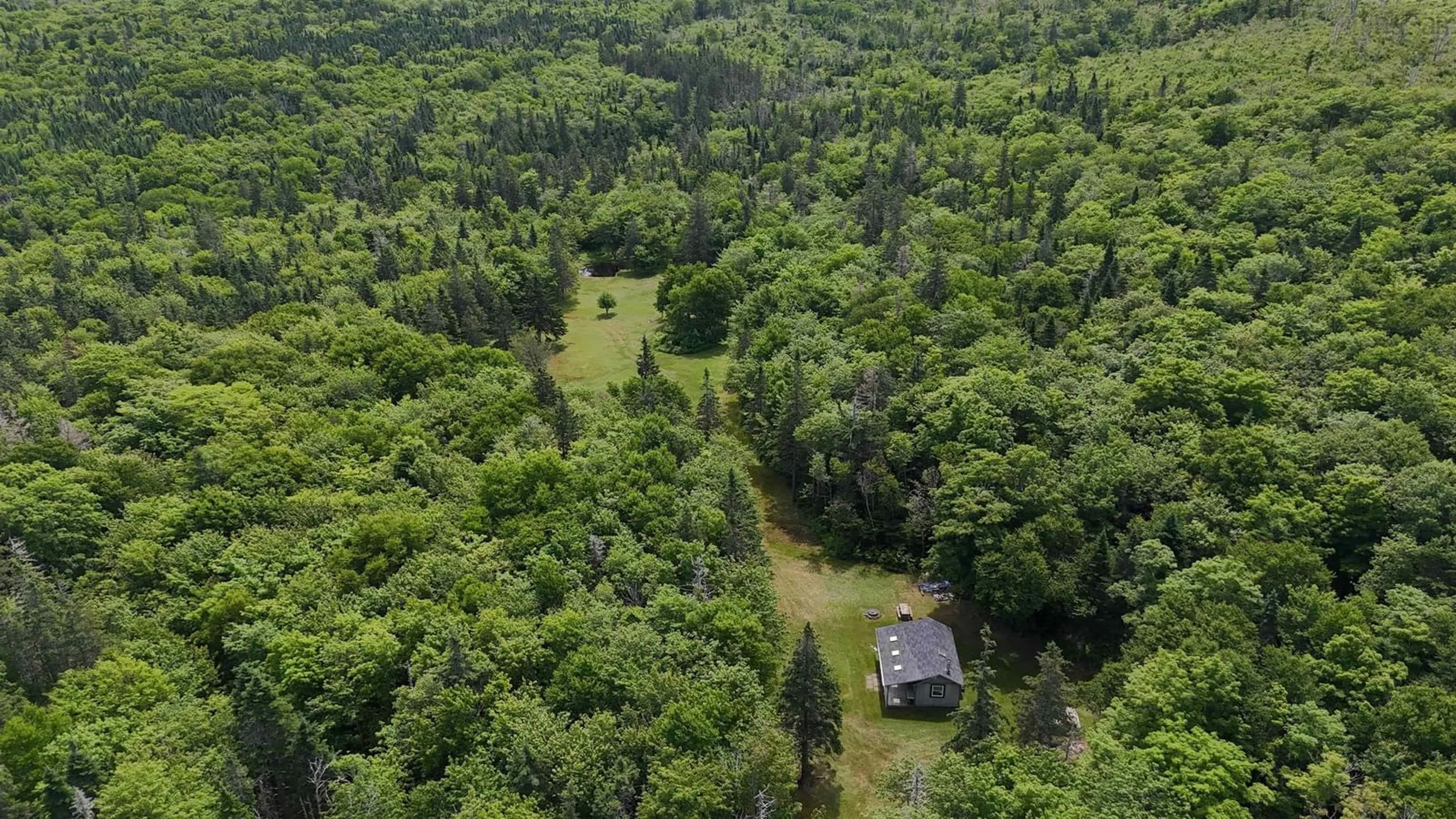 A pic from outside/outdoor area/front of a property/back of a property/a pic from drone, forest/trees view for 811 River Denys Mountain Rd, Glendale Nova Scotia B0E 2Y0