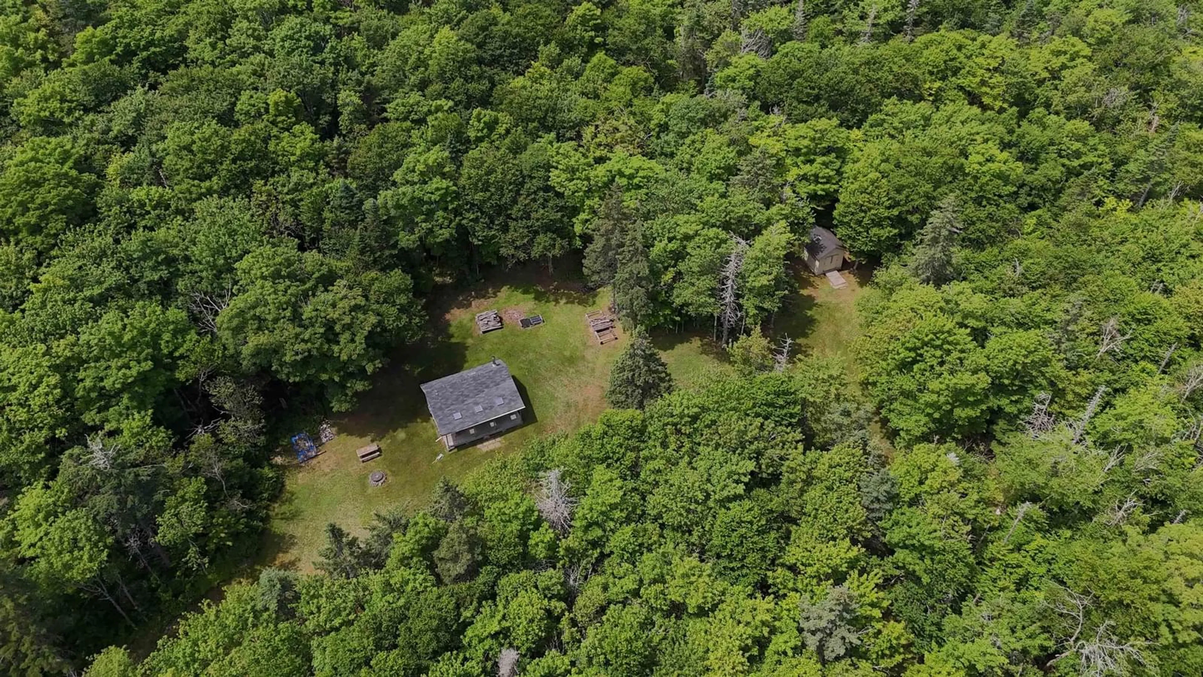 A pic from outside/outdoor area/front of a property/back of a property/a pic from drone, forest/trees view for 811 River Denys Mountain Rd, Glendale Nova Scotia B0E 2Y0