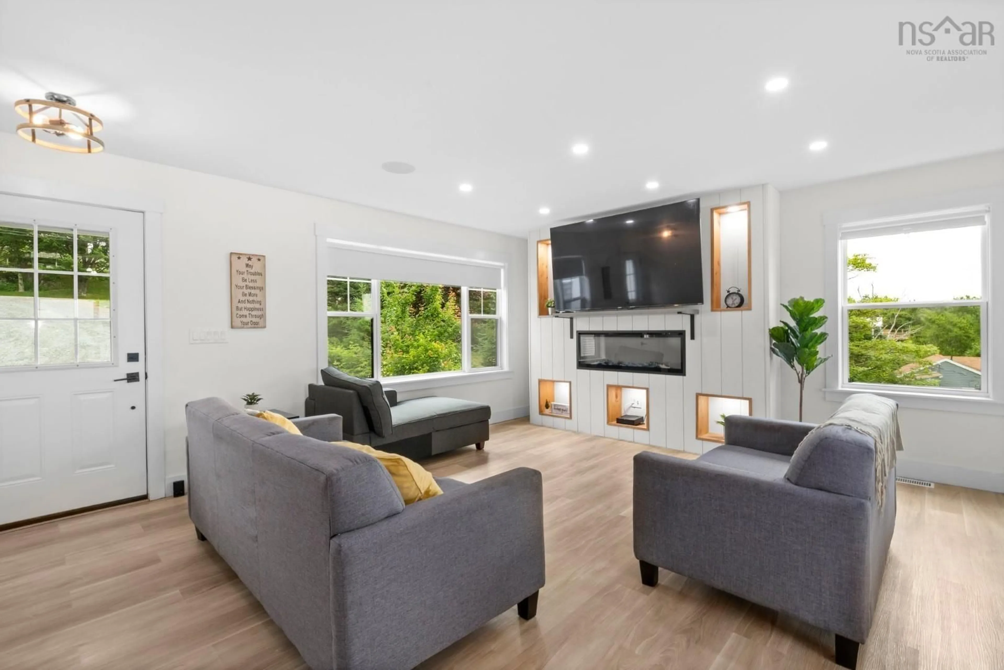 Living room with furniture, unknown for 123 Candy Mountain Rd, Mineville Nova Scotia B2Z 1K4