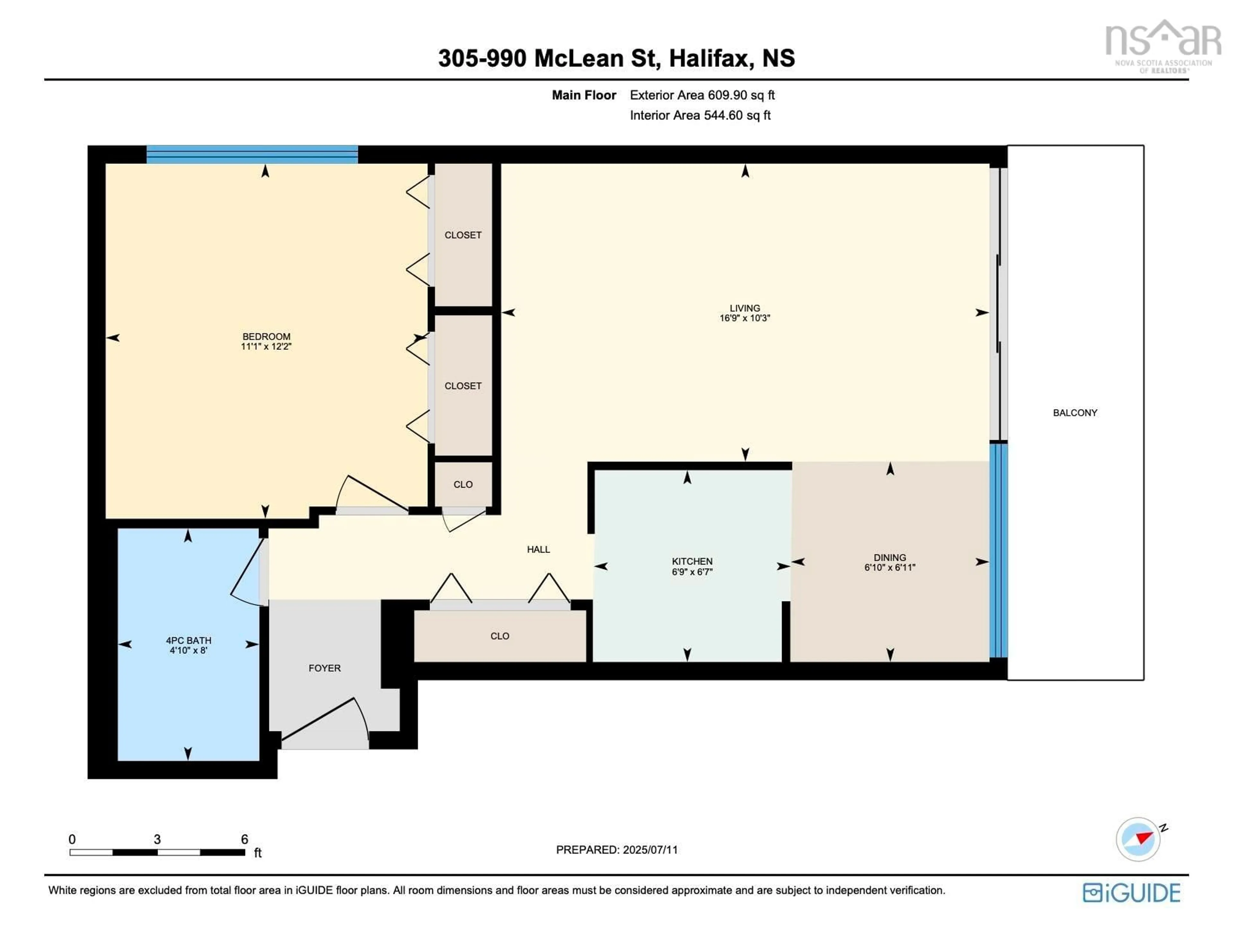 Floor plan for 990 Mclean St #305, Halifax Nova Scotia B3H 2V1